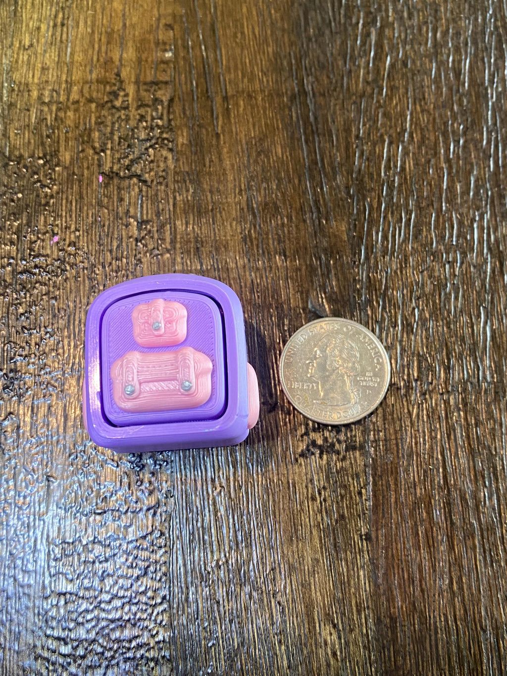 Custom Backpack Fidget Clicker Keychain | 3D Printed Sensory Toy | Student Gift