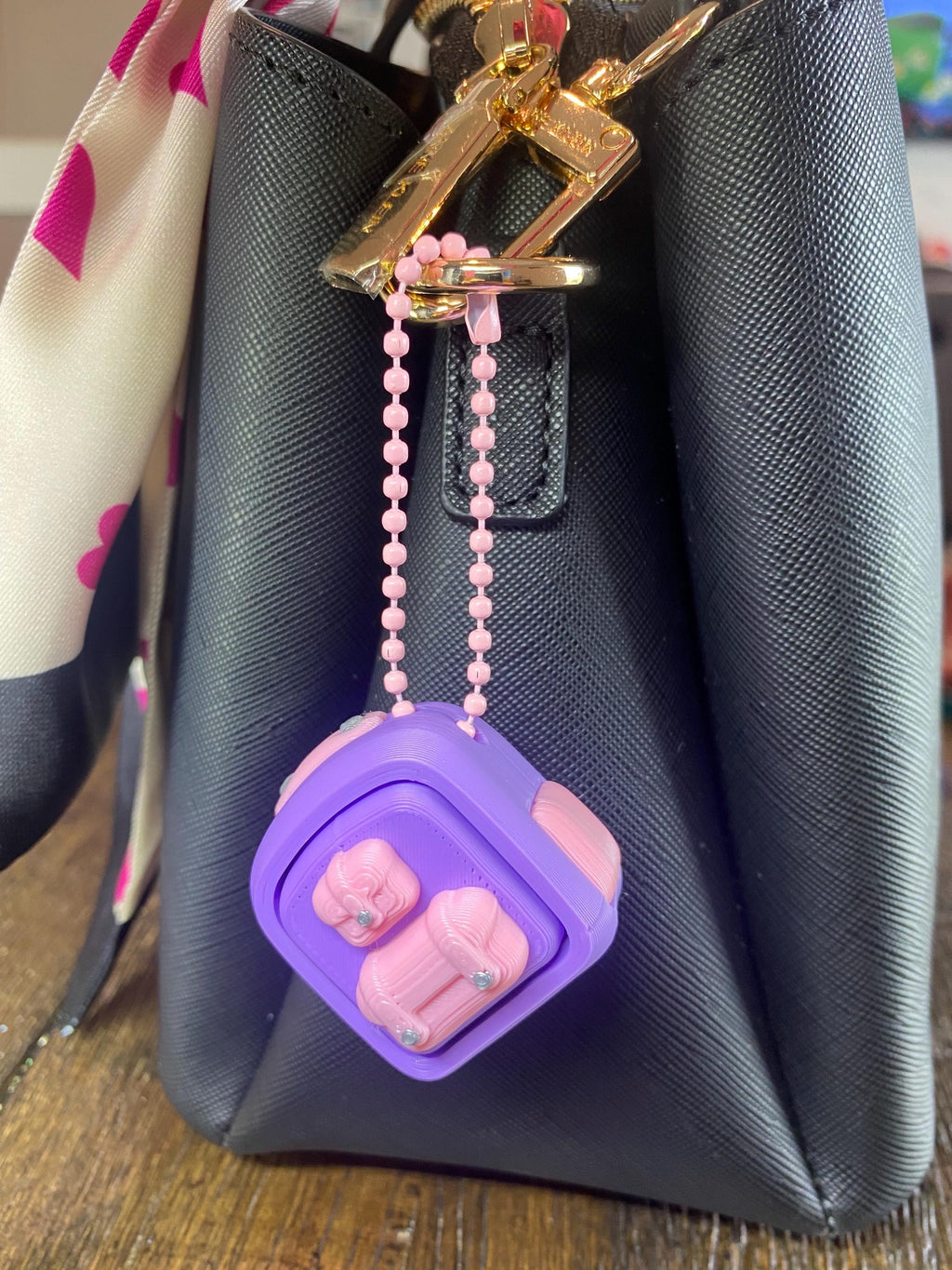 Custom Backpack Fidget Clicker Keychain | 3D Printed Sensory Toy | Student Gift