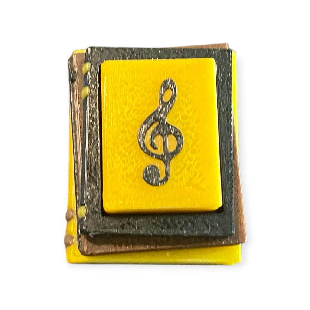 Stacked Books Fidget Clicker Keychain | 3D Printed Sensory Toy | Book Lover Gift