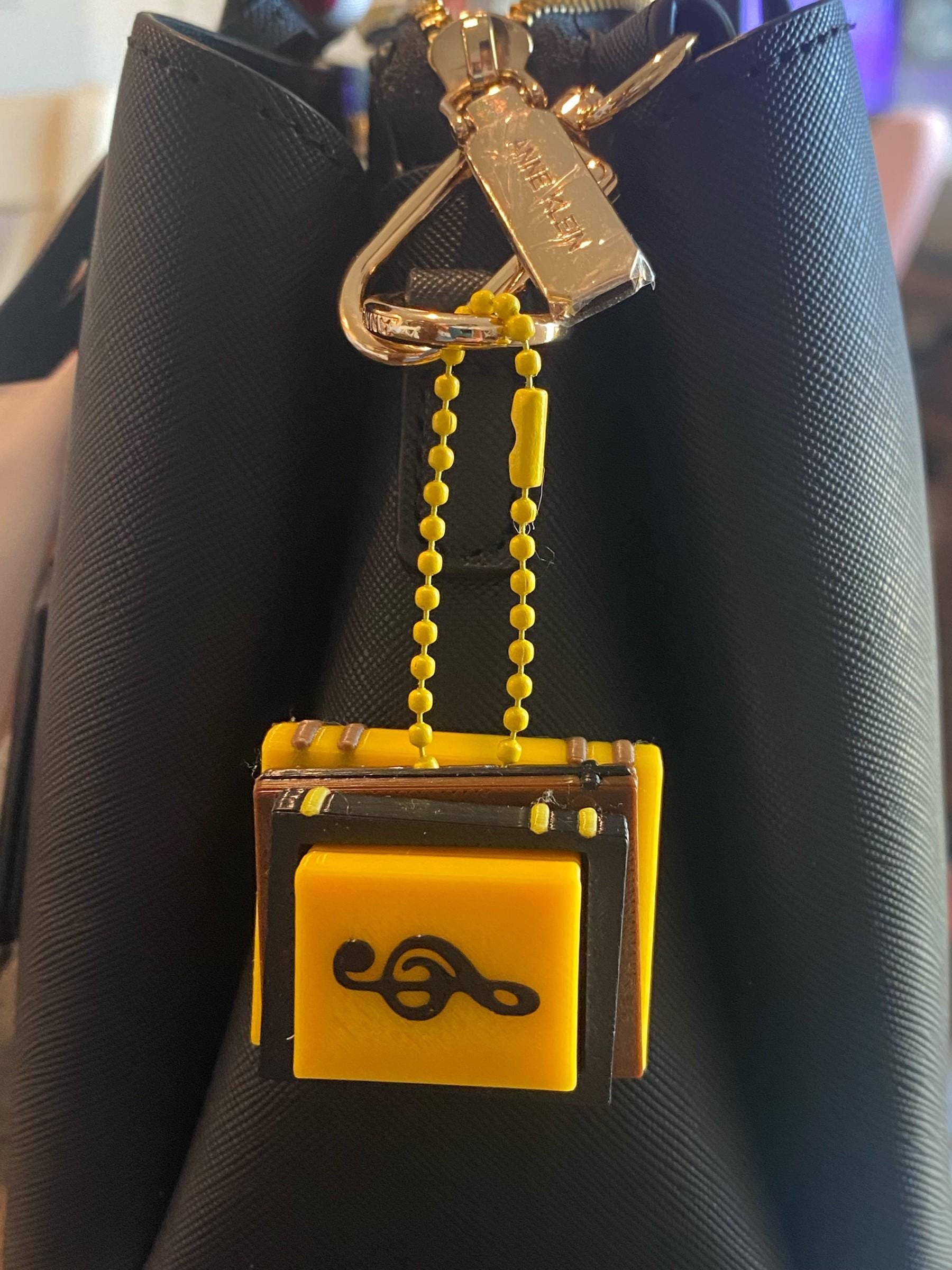 Stacked Books Fidget Clicker Keychain | 3D Printed Sensory Toy | Book Lover Gift