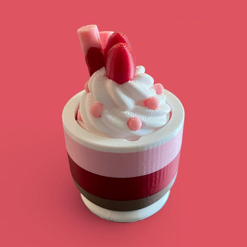 Hot Cocoa Valentine Fidget Clicker Keychain | 3D Printed Sensory Toy | Love Gift