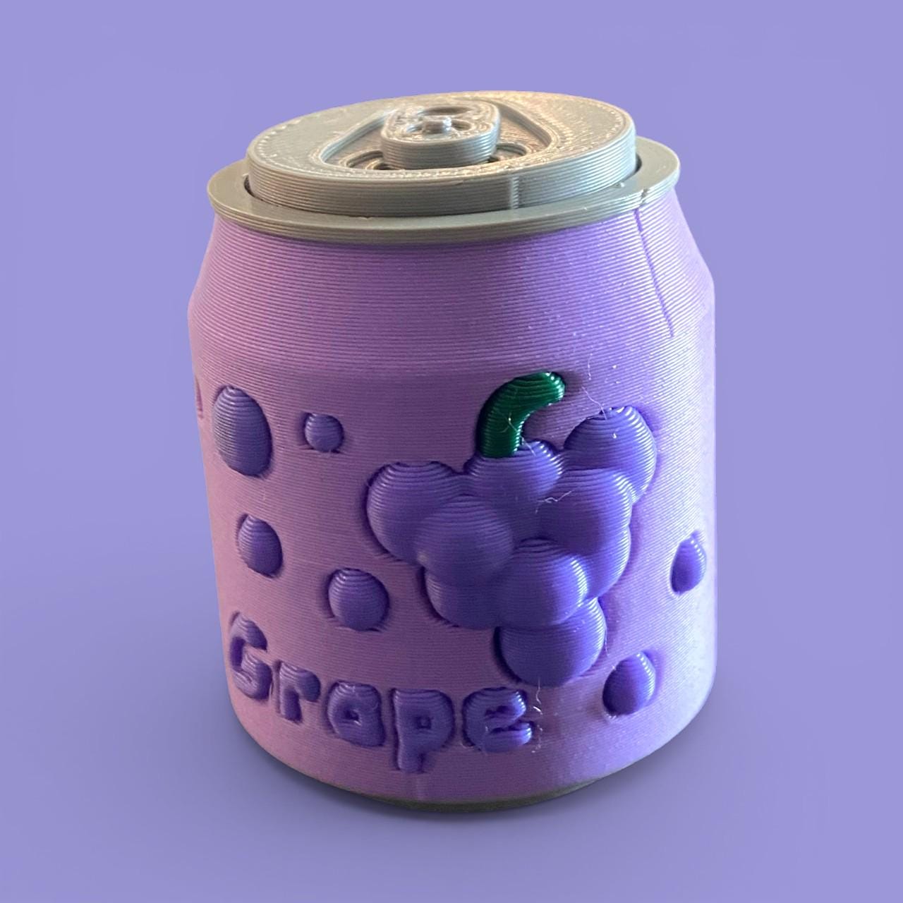 Tiny Soda Can Fidget Clicker Keychain | 3D Printed Sensory Toy | Custom Drink Gift