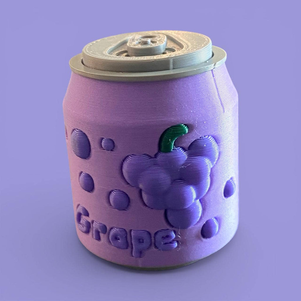 Tiny Soda Can Fidget Clicker Keychain | 3D Printed Sensory Toy | Custom Drink Gift