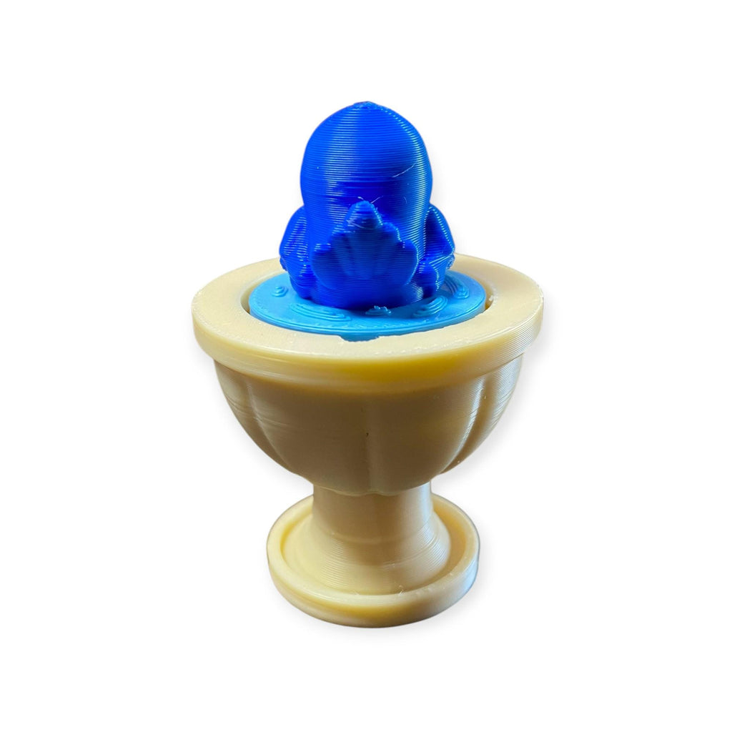 Bird Bath Fidget Clicker Keychain | 3D Printed Sensory Toy | Nature Lover Gift