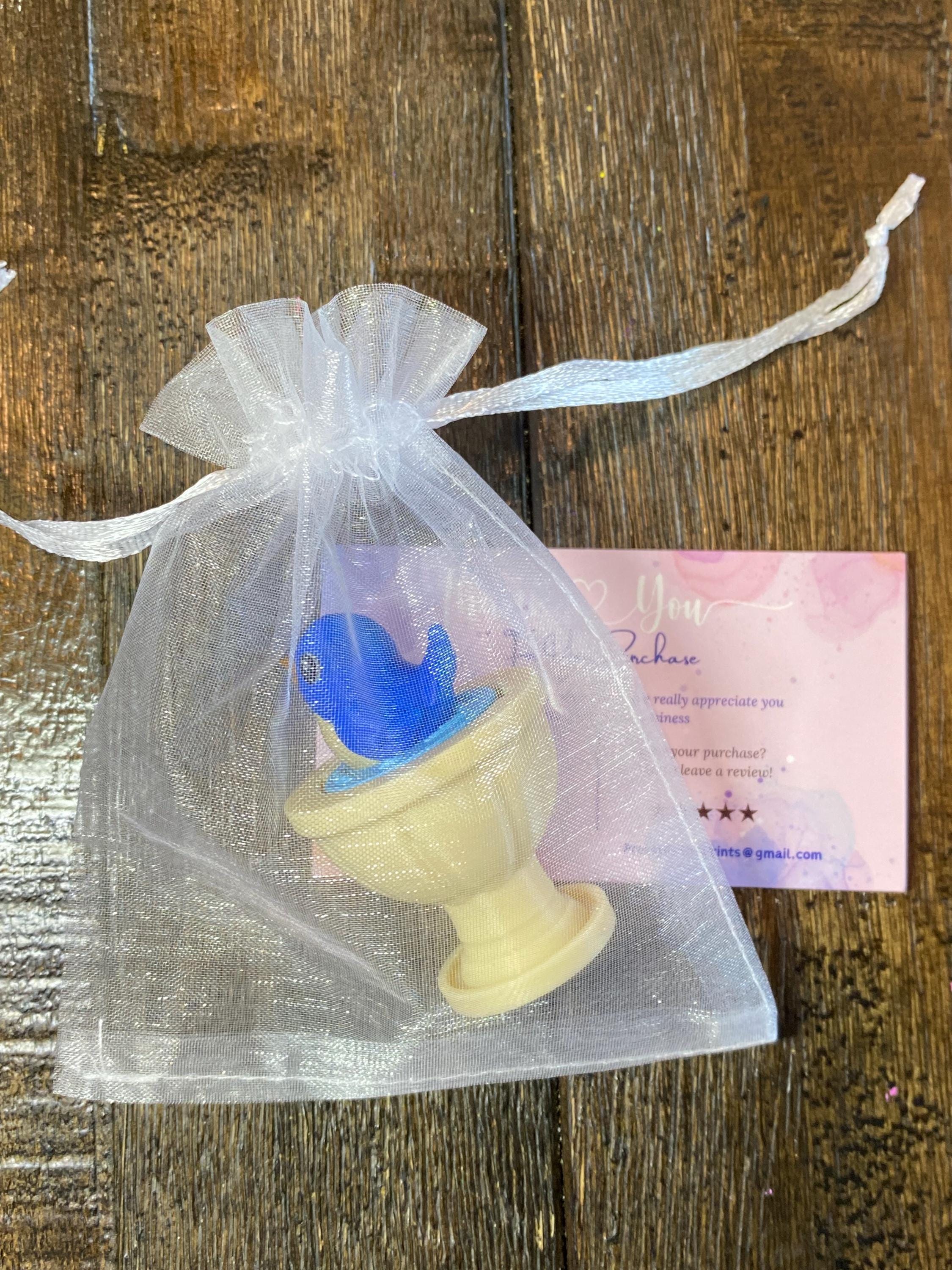 Bird Bath Fidget Clicker Keychain | 3D Printed Sensory Toy | Nature Lover Gift