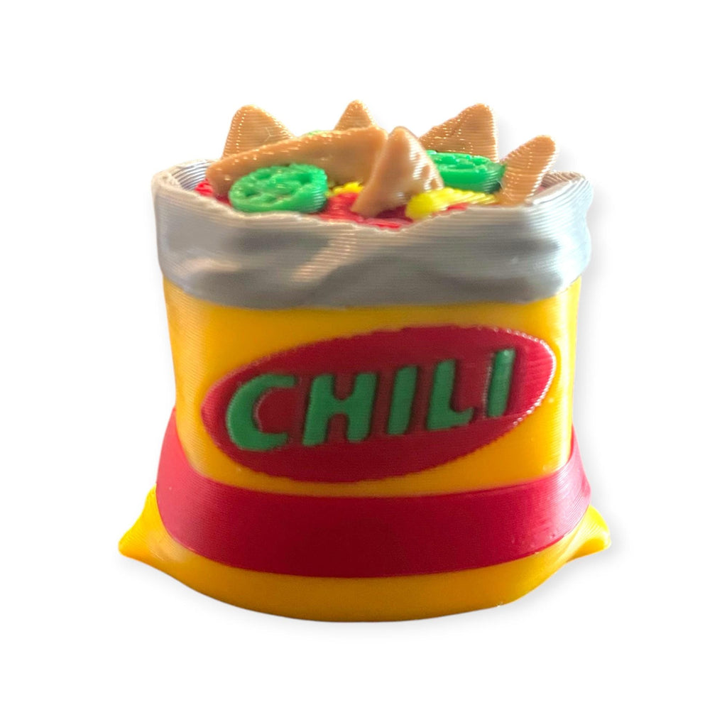 Chili Pie Fidget Clicker Keychain | 3D Printed Sensory Toy | Snack Gift