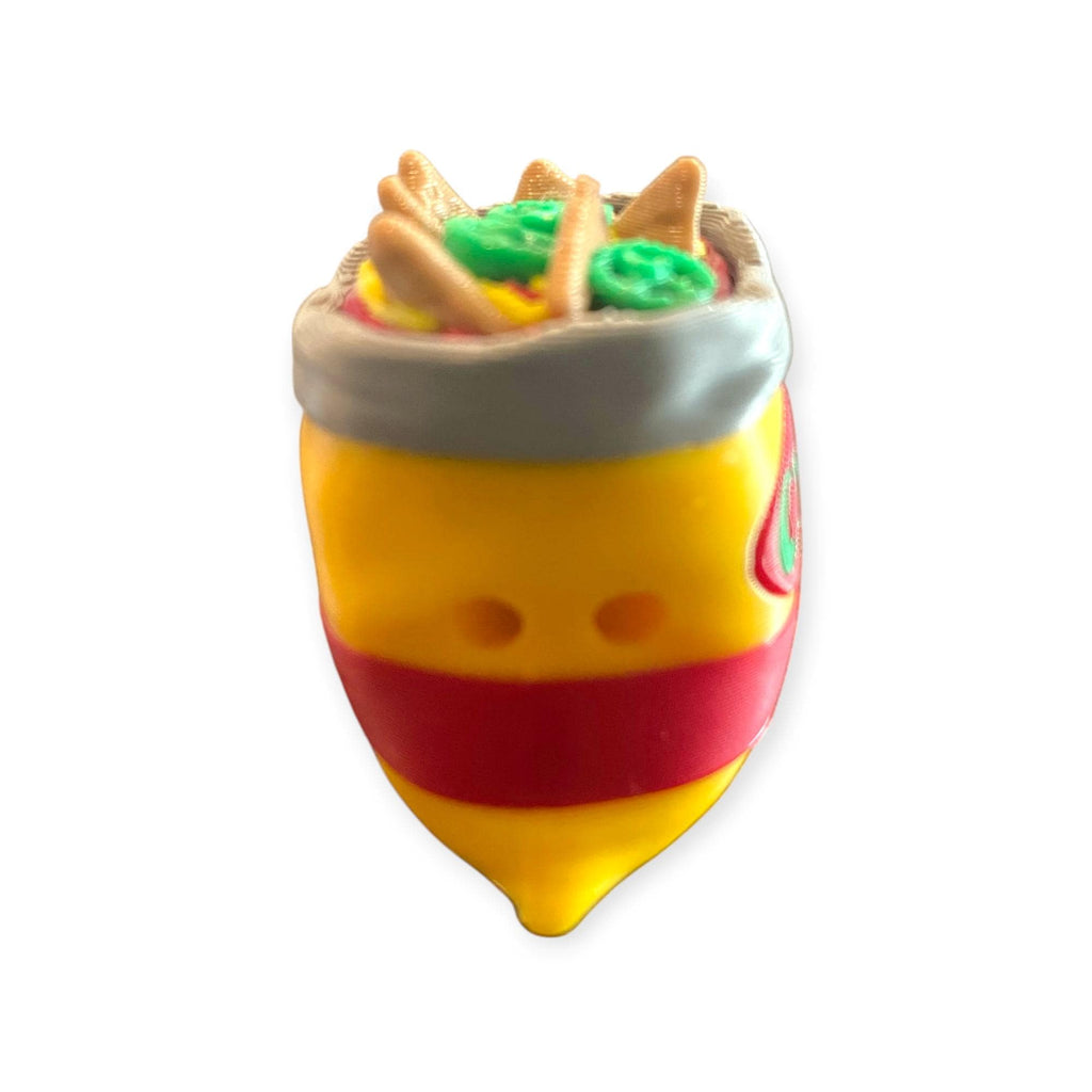 Chili Pie Fidget Clicker Keychain | 3D Printed Sensory Toy | Snack Gift