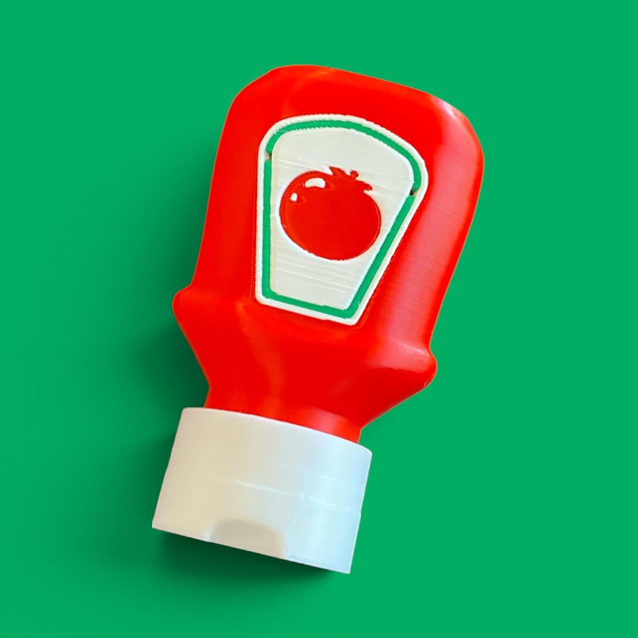 Condiment Set Fidget Clicker Keychain | 3D Printed Sensory Toy | Food Gift