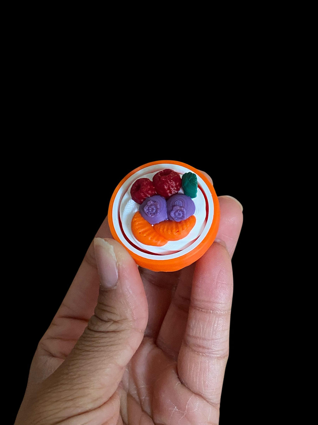 Fruit Bowl Fidget Clicker Keychain | 3D Printed Sensory Toy | Summer Gift