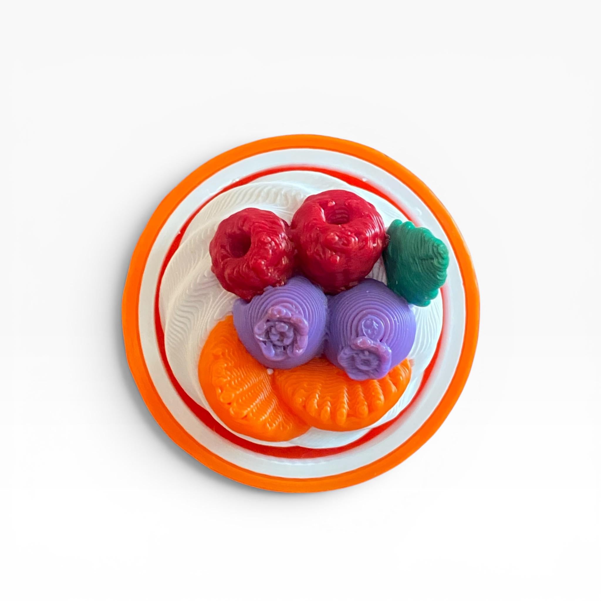 Fruit Bowl Fidget Clicker Keychain | 3D Printed Sensory Toy | Summer Gift