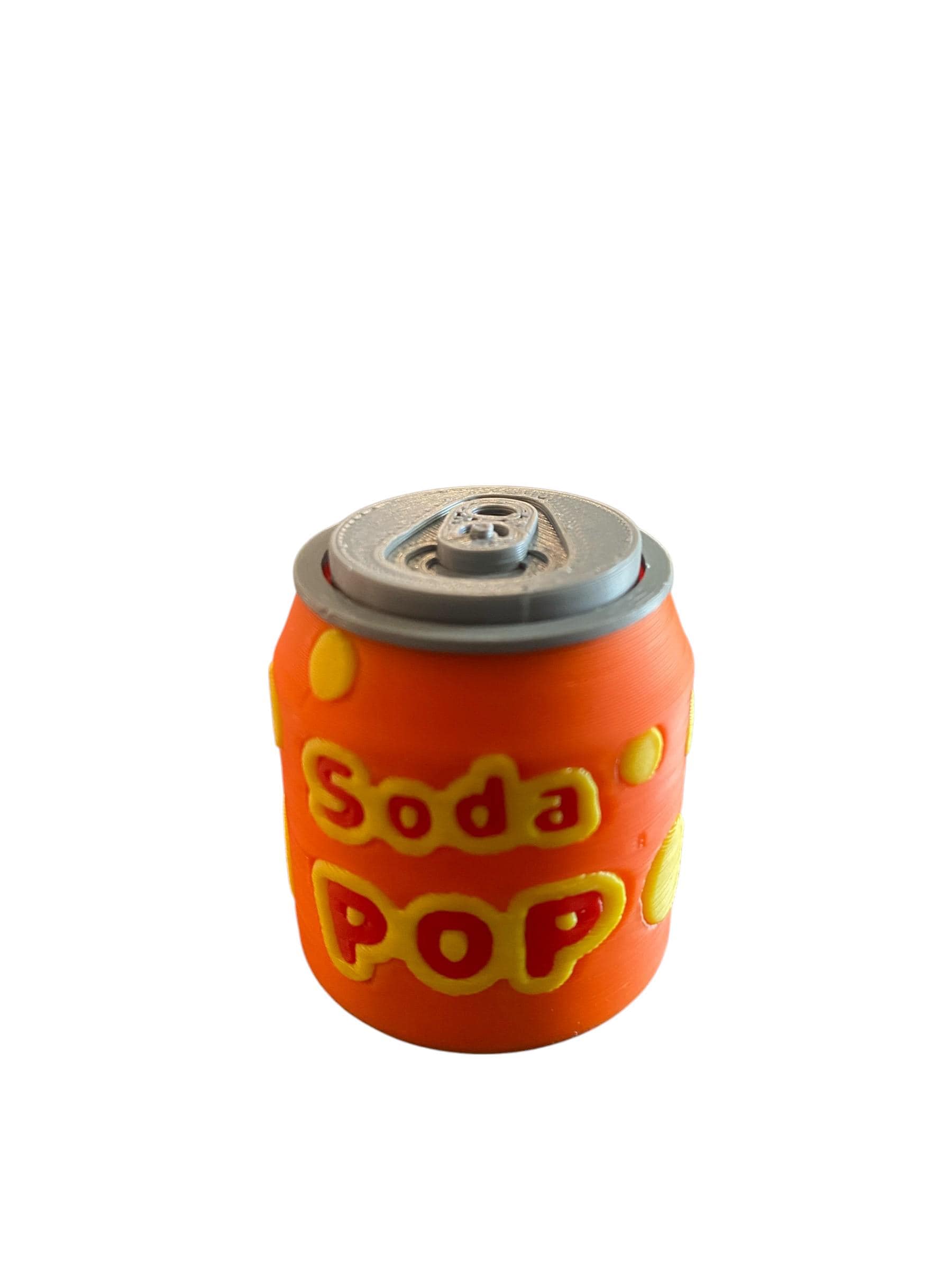 Soda Pop Can Fidget Clicker Keychain | 3D Printed Sensory Toy | Personalized Drink Gift