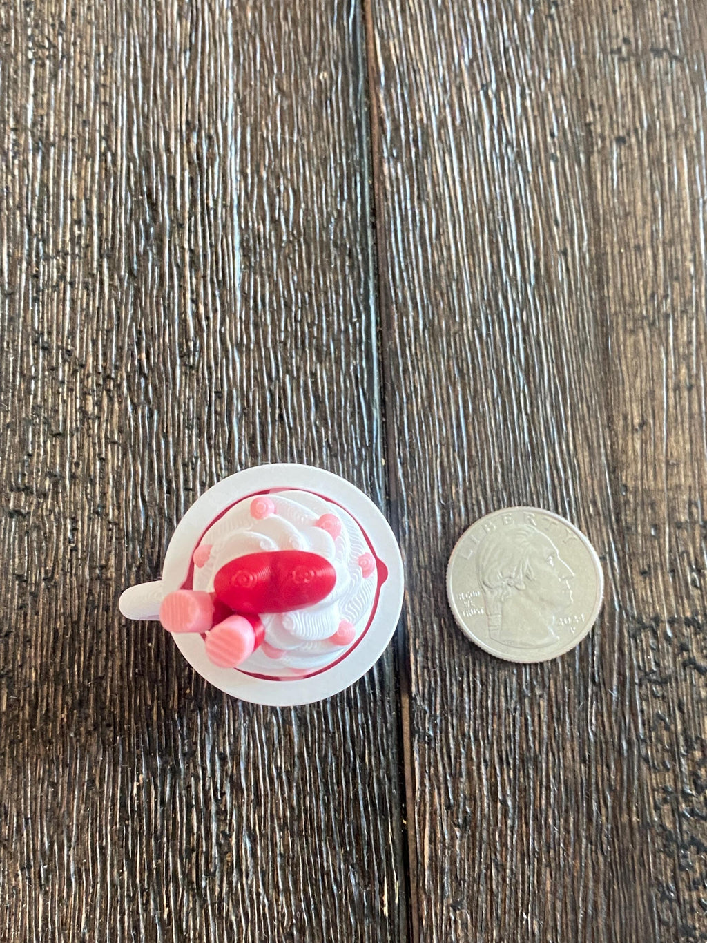 Hot Cocoa Valentine Fidget Clicker Keychain | 3D Printed Sensory Toy | Love Gift