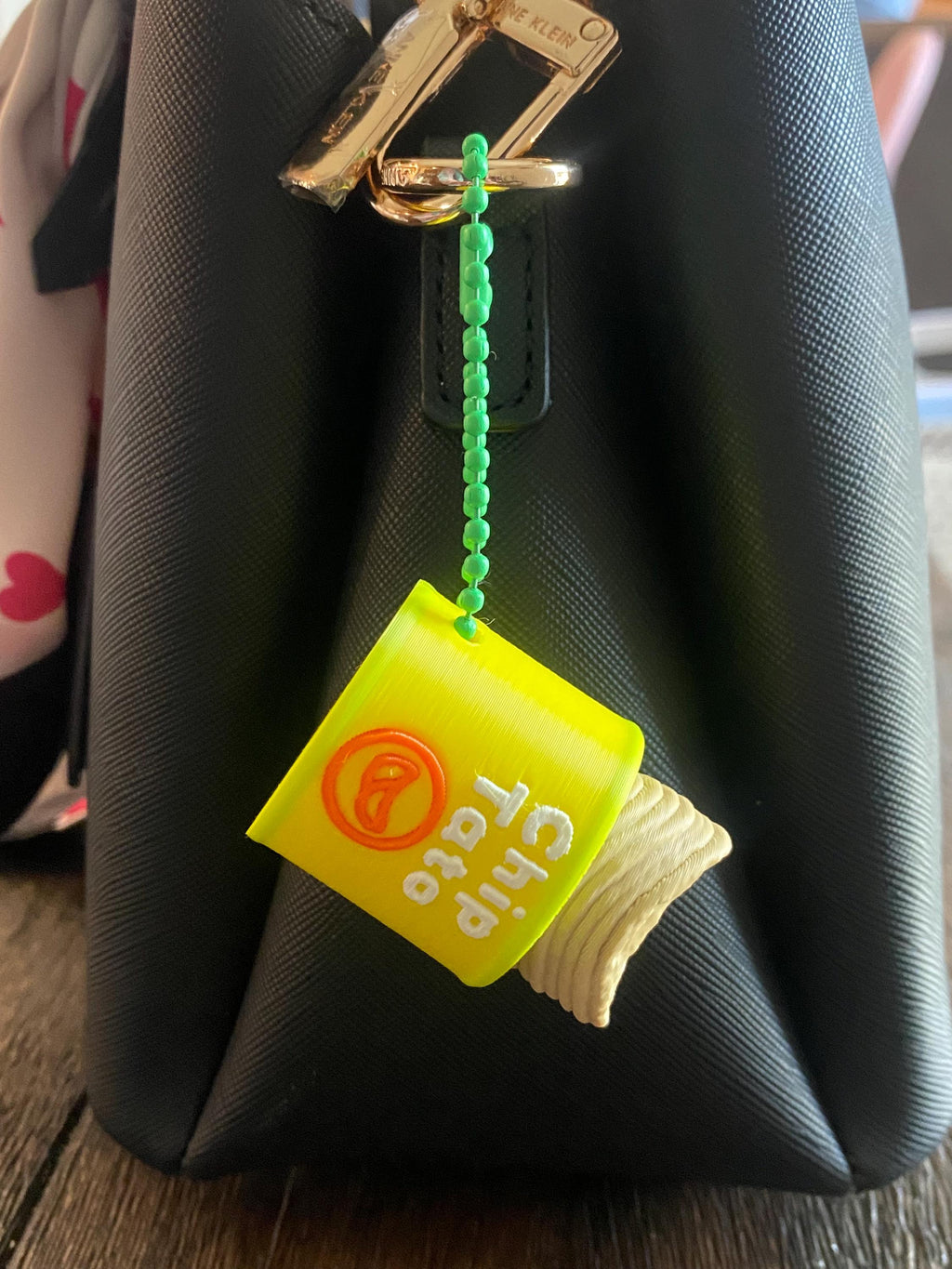 Potato Chip Fidget Clicker Keychain | 3D Printed Sensory Toy | Funny Food Gift