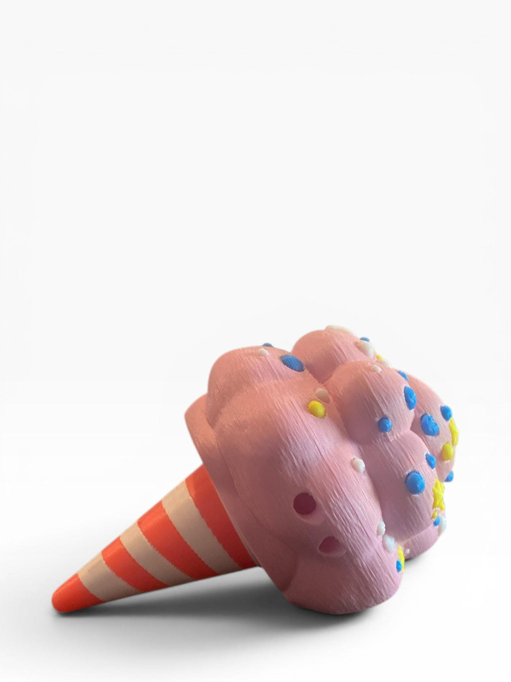 Fluffy Cotton Candy Fidget Clicker | 3D Printed Kawaii Sensory Toy | Dessert Gift