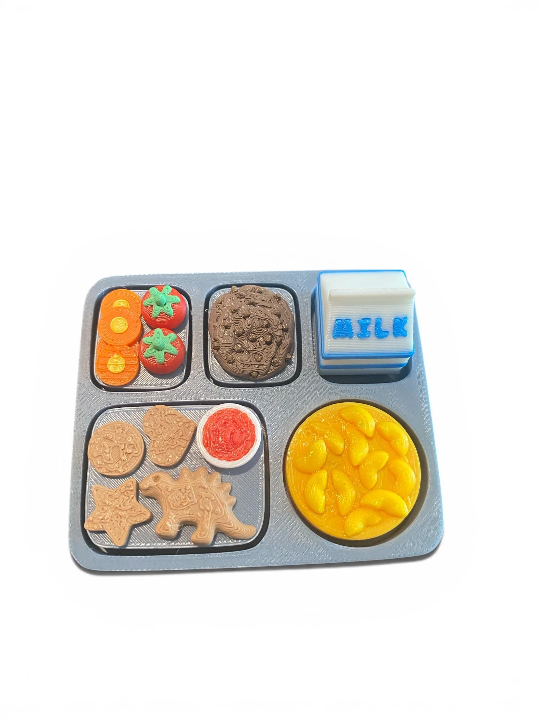 Lunchbox Fidget Clicker Keychain | 3D Printed Sensory Toy | Kawaii Snack Gift