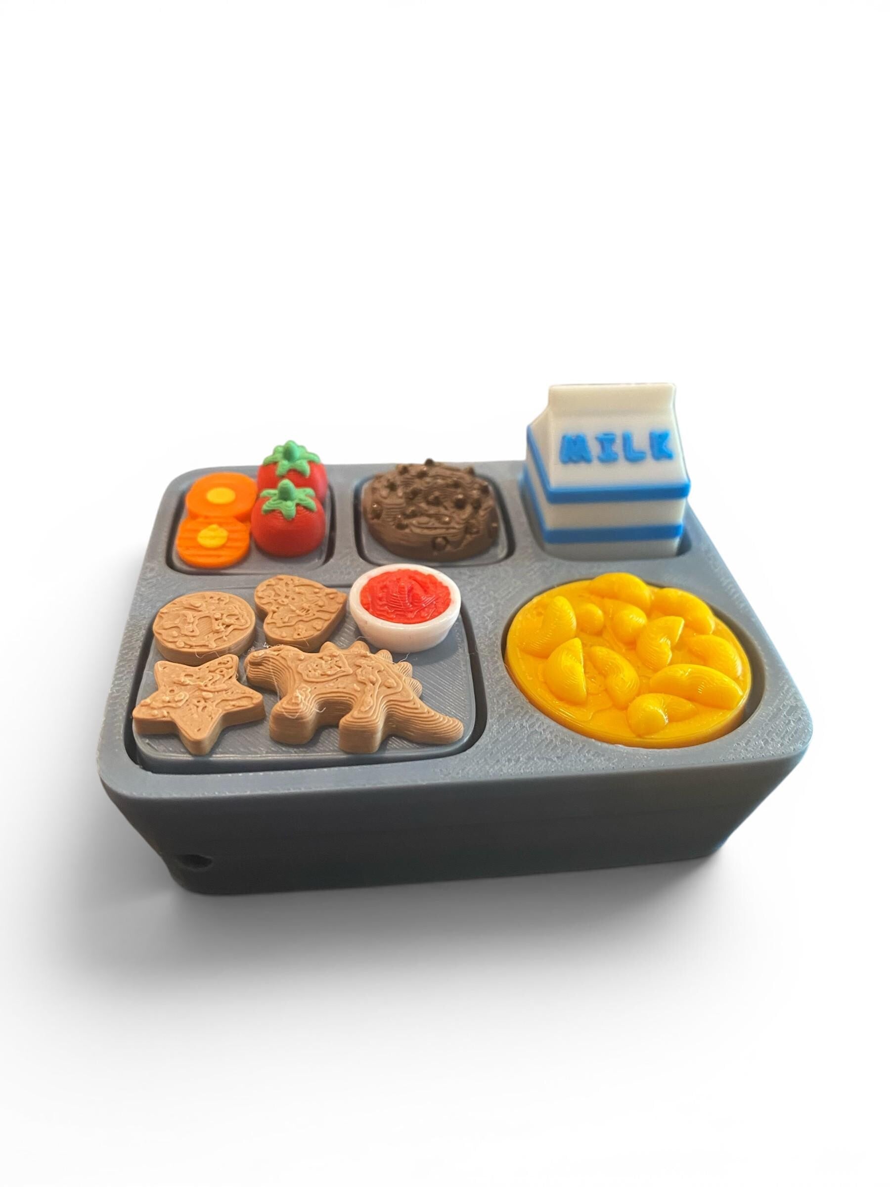 Lunchbox Fidget Clicker Keychain | 3D Printed Sensory Toy | Kawaii Snack Gift
