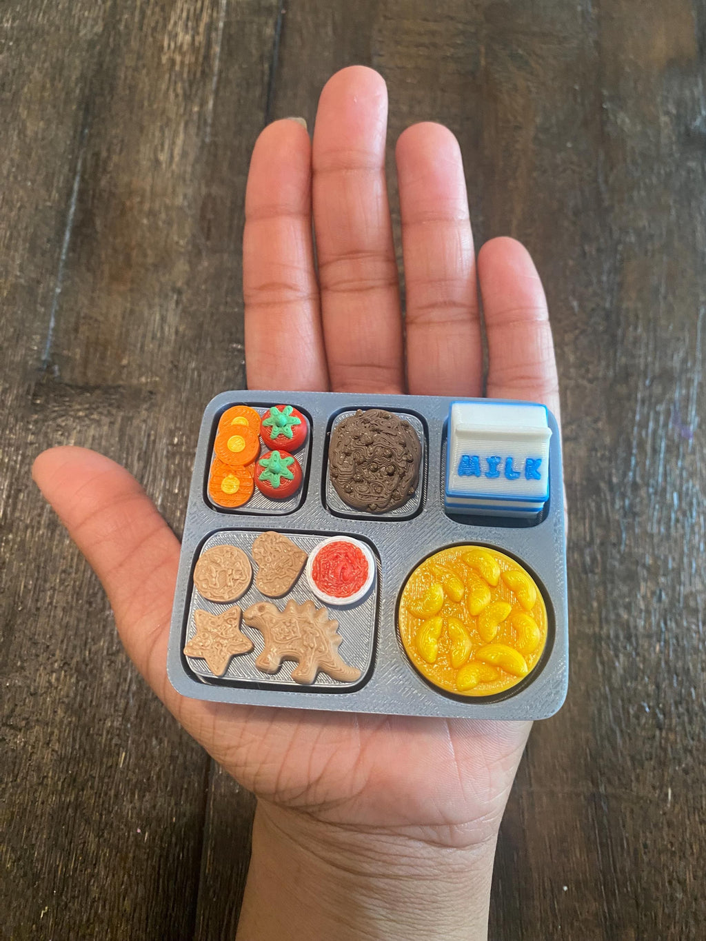 Lunchbox Fidget Clicker Keychain | 3D Printed Sensory Toy | Kawaii Snack Gift