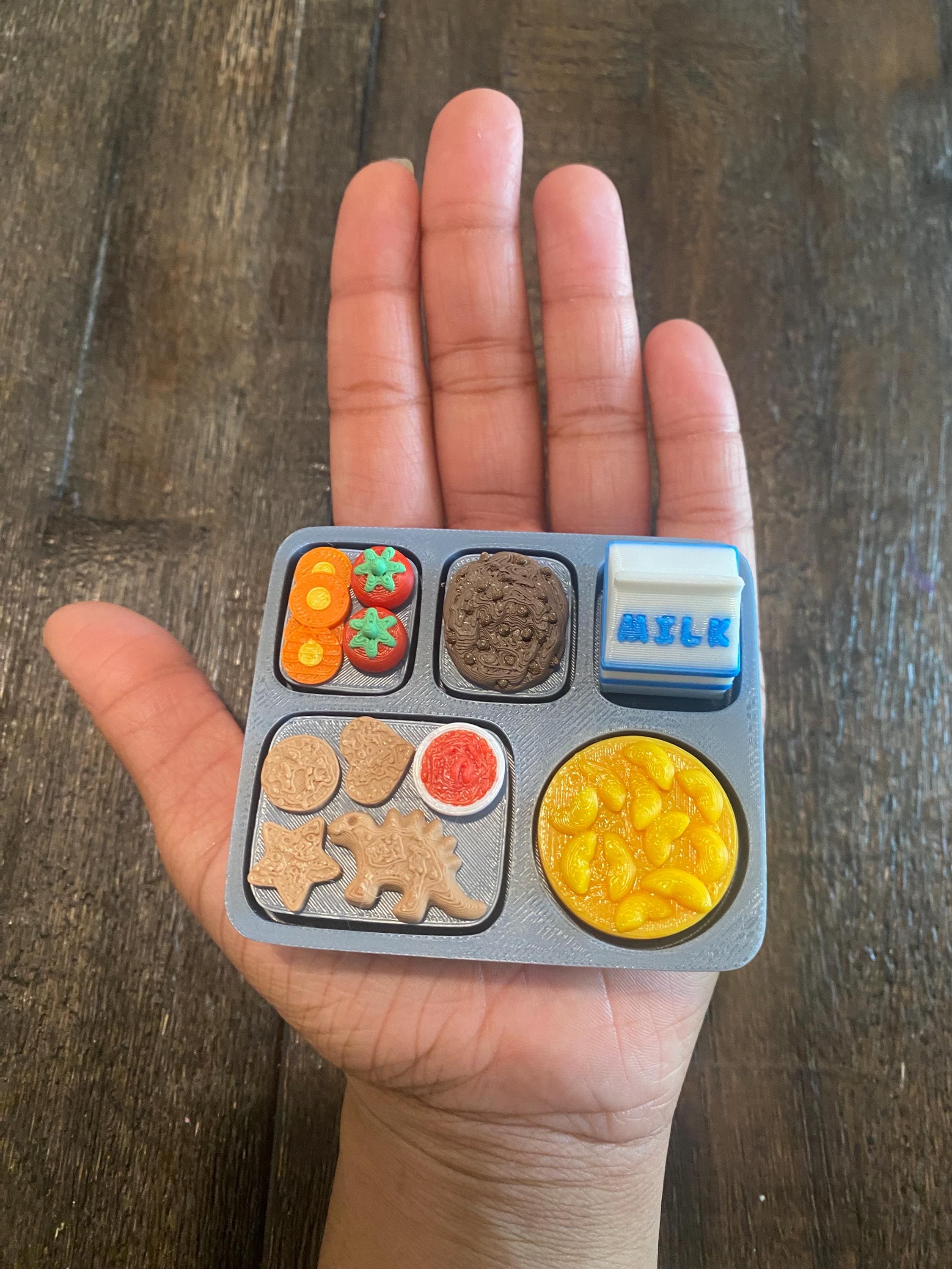 Lunchbox Fidget Clicker Keychain | 3D Printed Sensory Toy | Kawaii Snack Gift