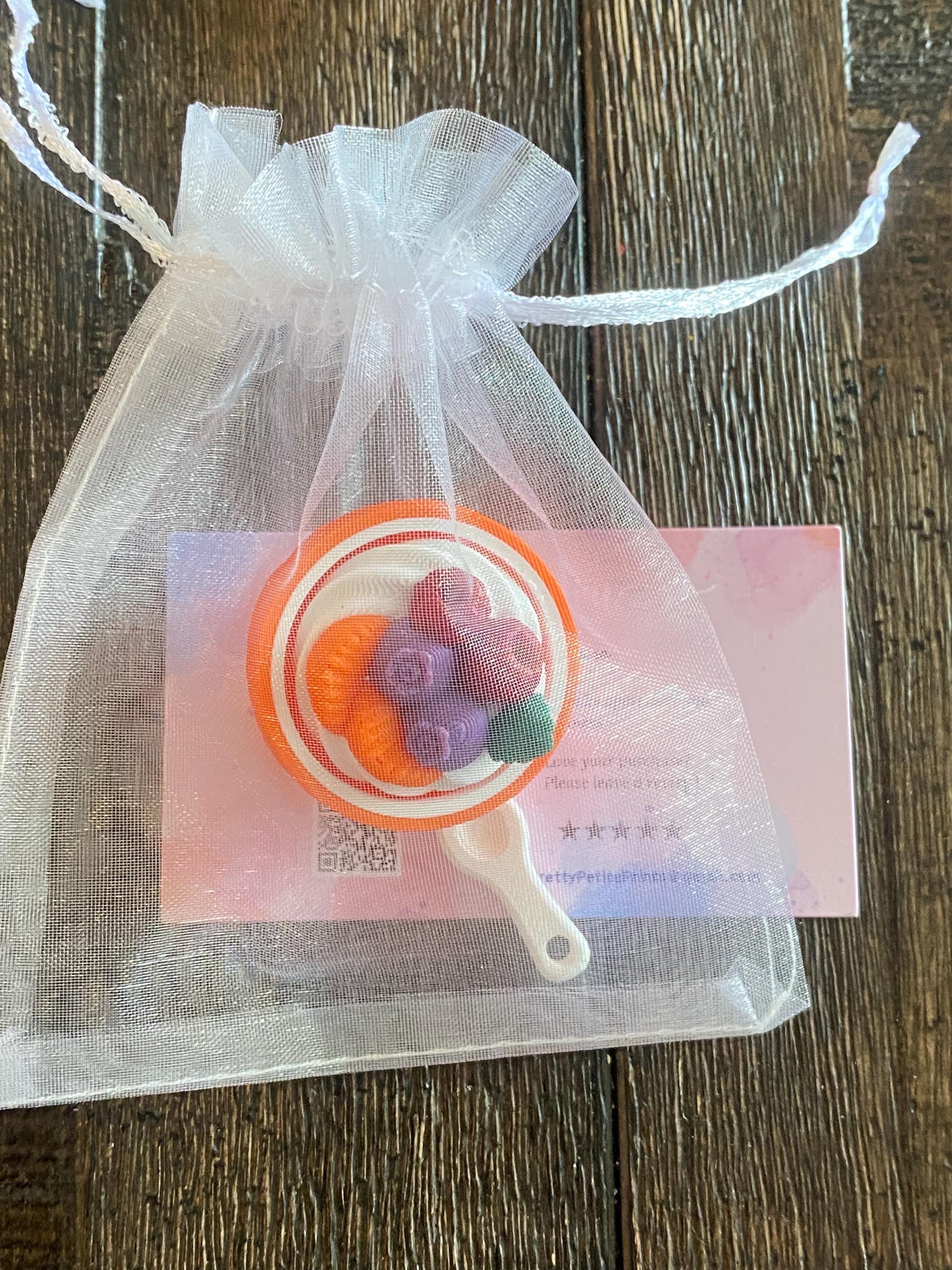 Fruit Bowl Fidget Clicker Keychain | 3D Printed Sensory Toy | Summer Gift