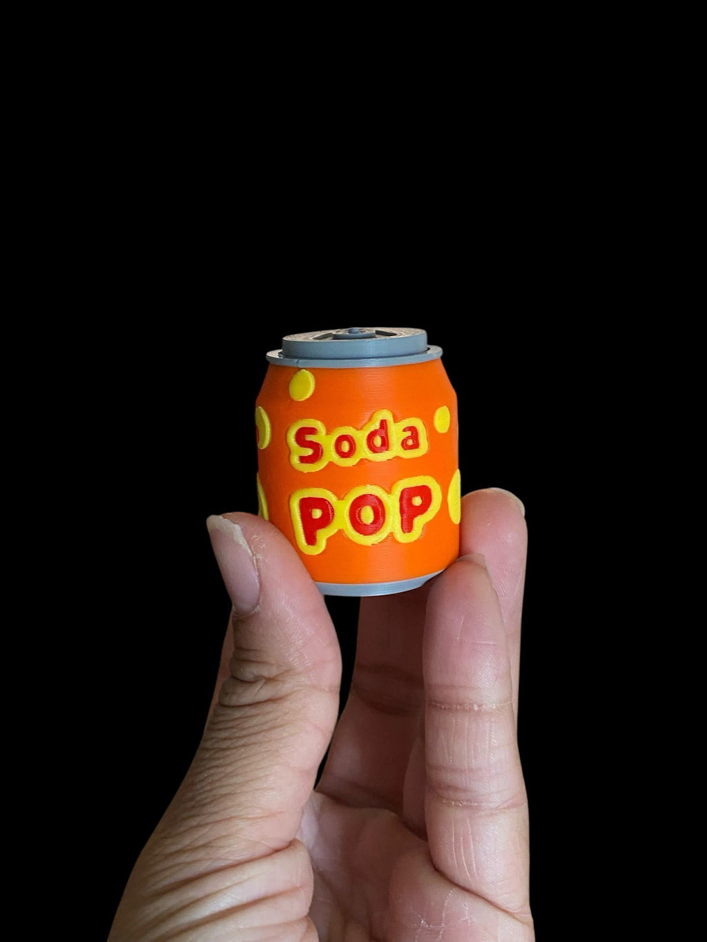 Soda Pop Can Fidget Clicker Keychain | 3D Printed Sensory Toy | Personalized Drink Gift