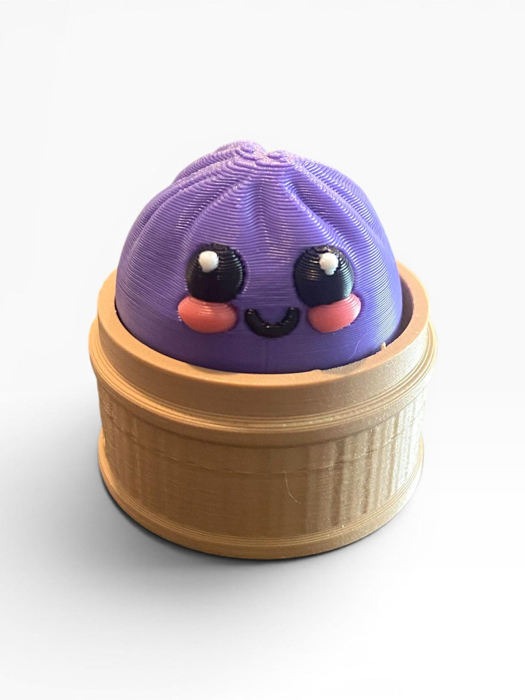 Bao Bun Fidget Clicker Keychain | 3D Printed Sensory Toy | Food Gift
