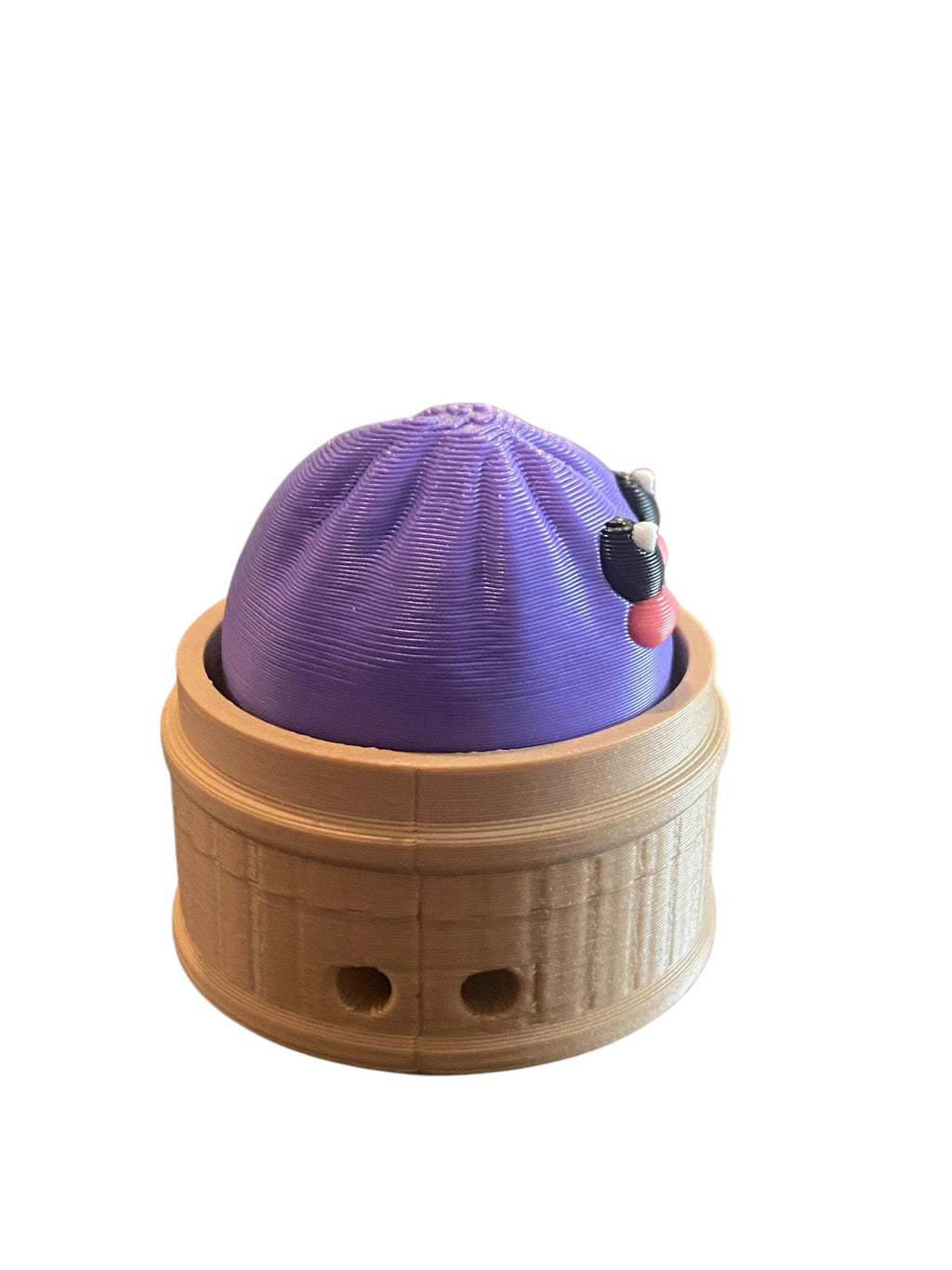 Bao Bun Fidget Clicker Keychain | 3D Printed Sensory Toy | Food Gift
