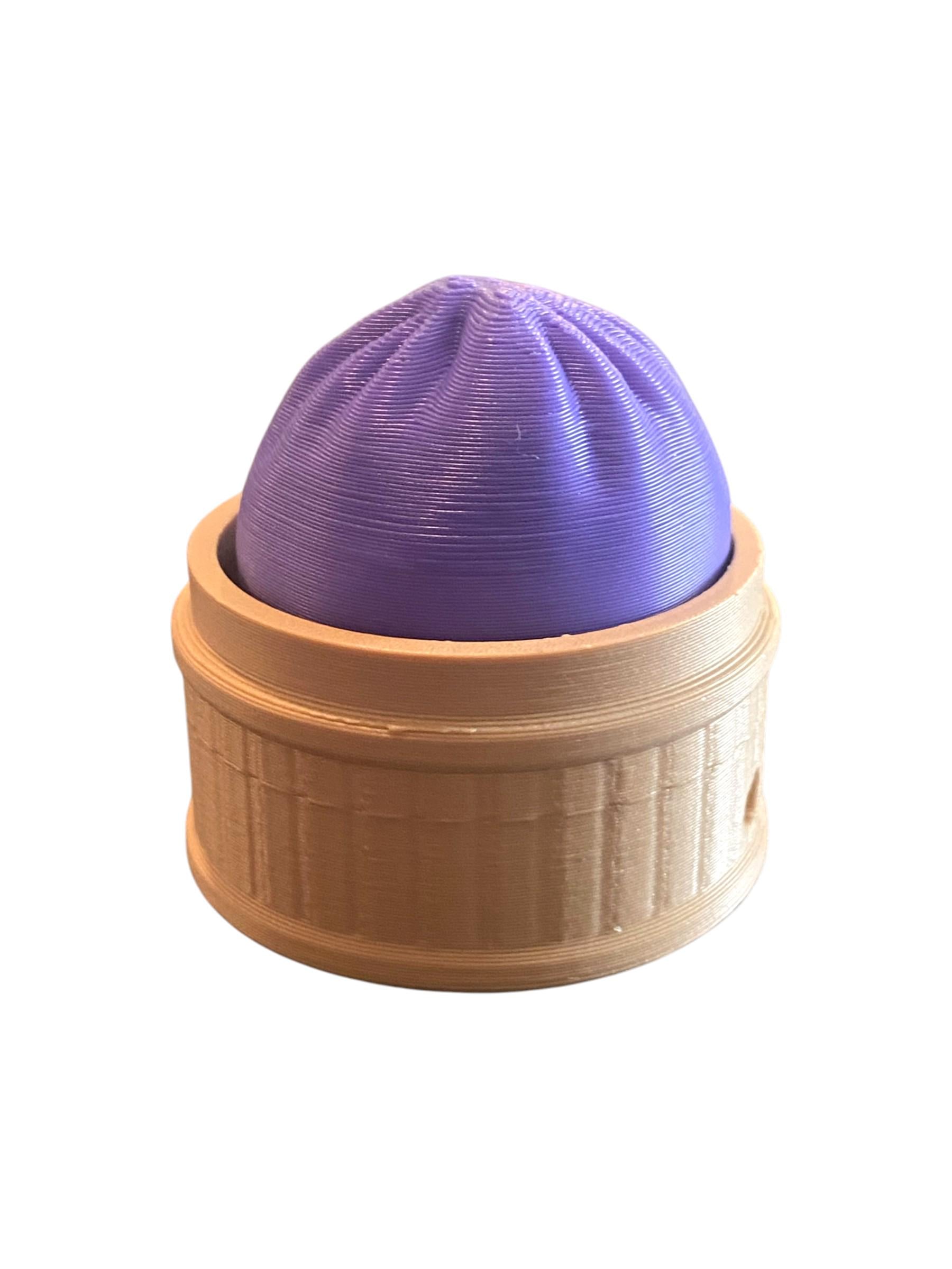 Bao Bun Fidget Clicker Keychain | 3D Printed Sensory Toy | Food Gift