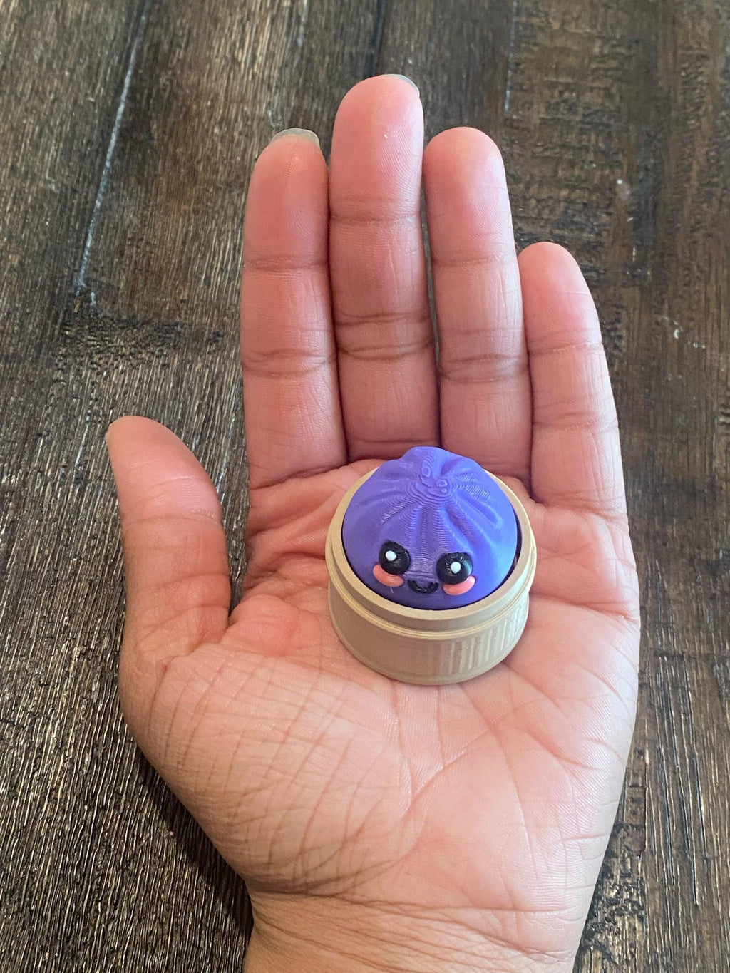 Bao Bun Fidget Clicker Keychain | 3D Printed Sensory Toy | Food Gift