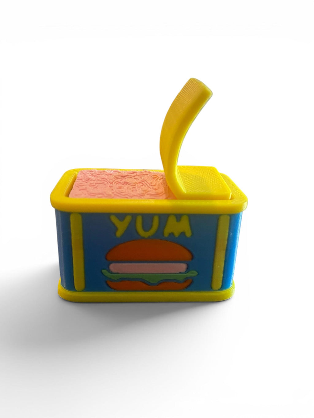 Retro Canned Meat Fidget Clicker Keychain | 3D Printed Sensory Toy | Novelty Gift