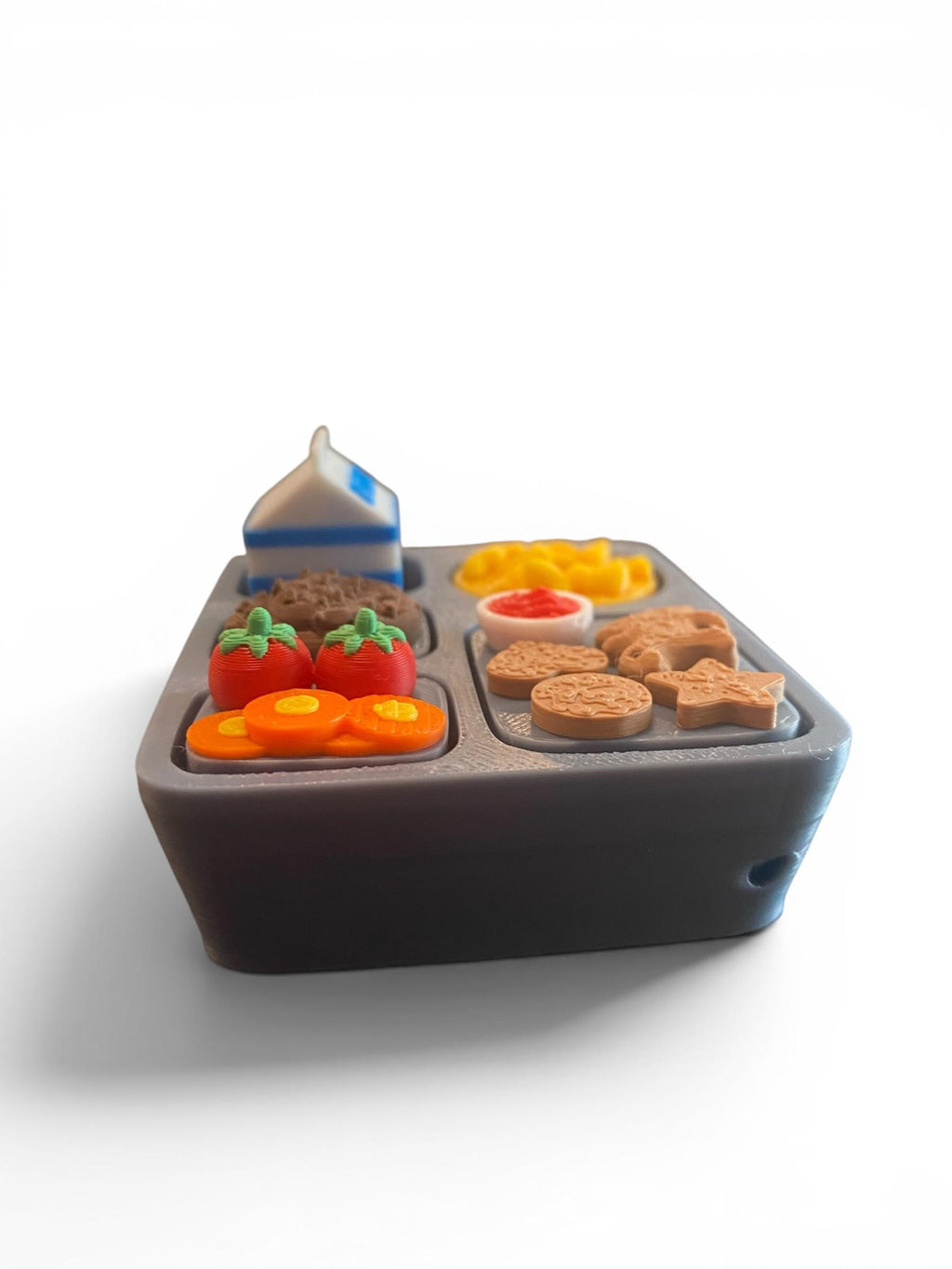 Lunchbox Fidget Clicker Keychain | 3D Printed Sensory Toy | Kawaii Snack Gift