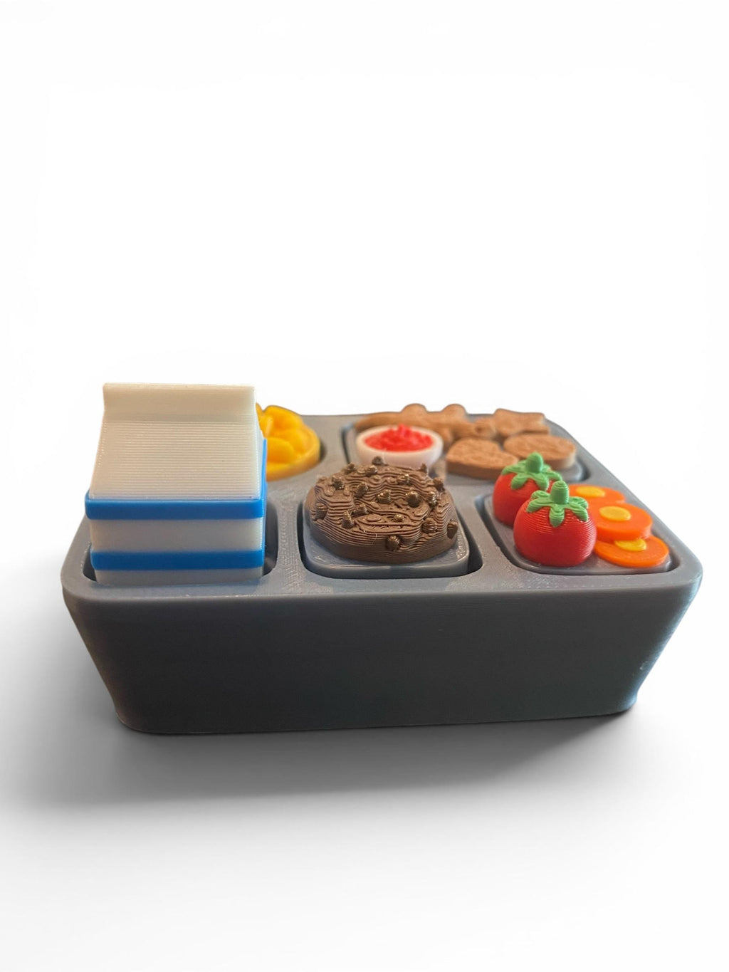 Lunchbox Fidget Clicker Keychain | 3D Printed Sensory Toy | Kawaii Snack Gift