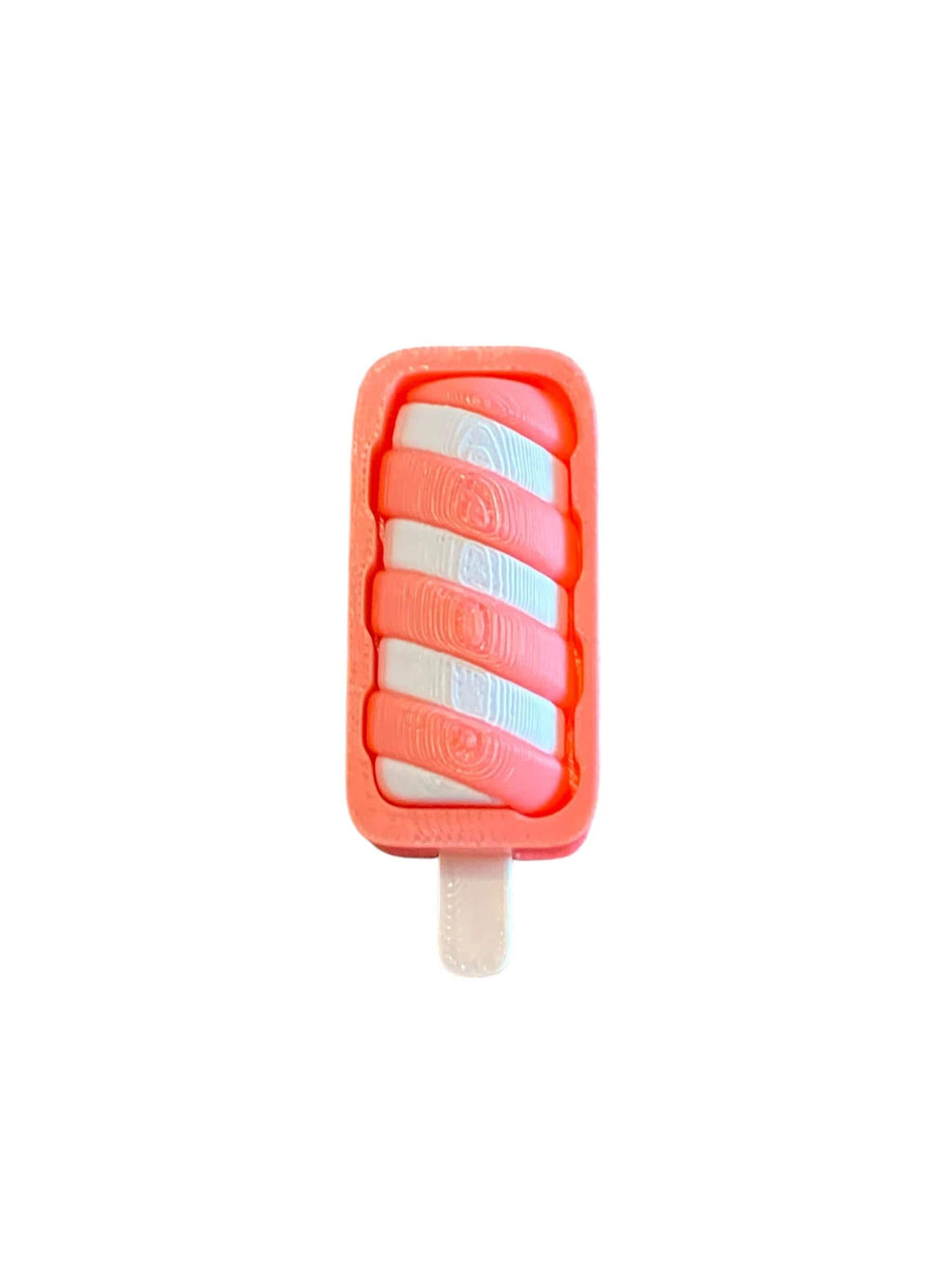 Summer Popsicle Fidget Clicker Keychain | 3D Printed Sensory Toy | Dessert Gift