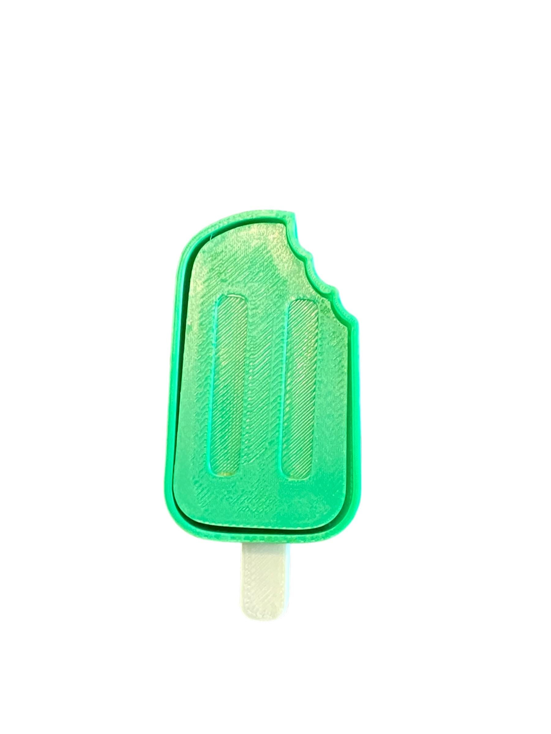 Summer Popsicle Fidget Clicker Keychain | 3D Printed Sensory Toy | Dessert Gift