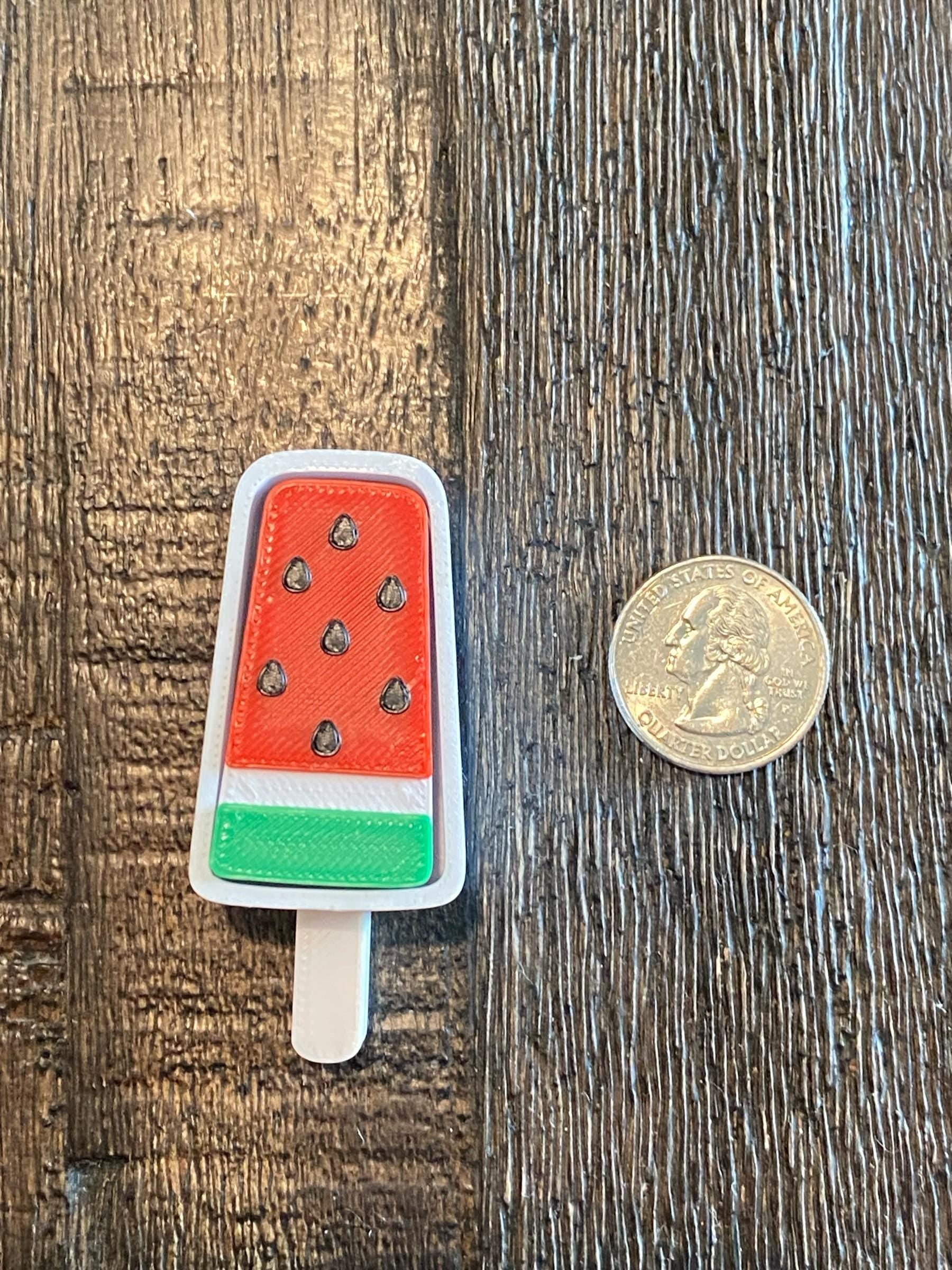 Summer Popsicle Fidget Clicker Keychain | 3D Printed Sensory Toy | Dessert Gift