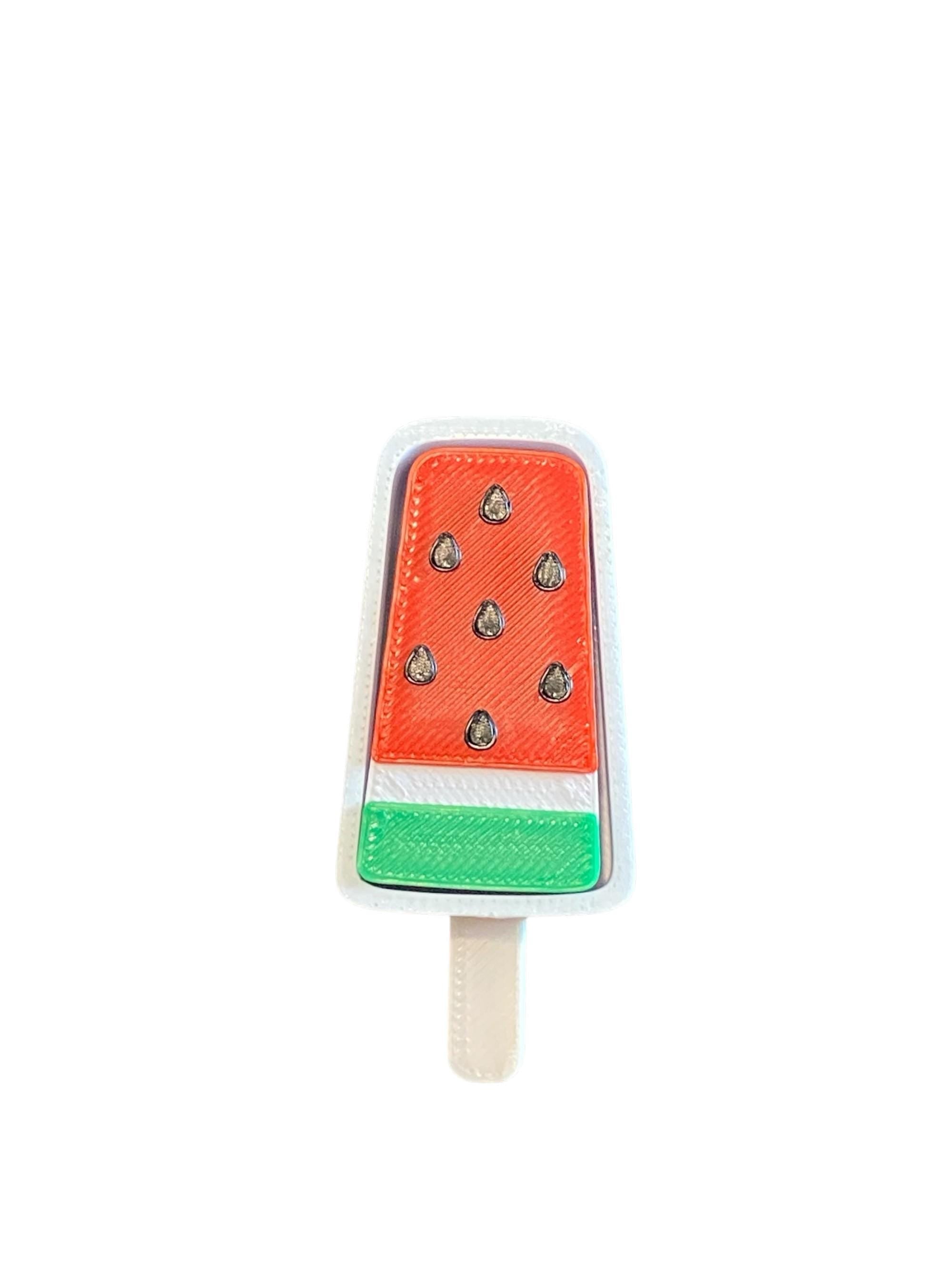 Summer Popsicle Fidget Clicker Keychain | 3D Printed Sensory Toy | Dessert Gift
