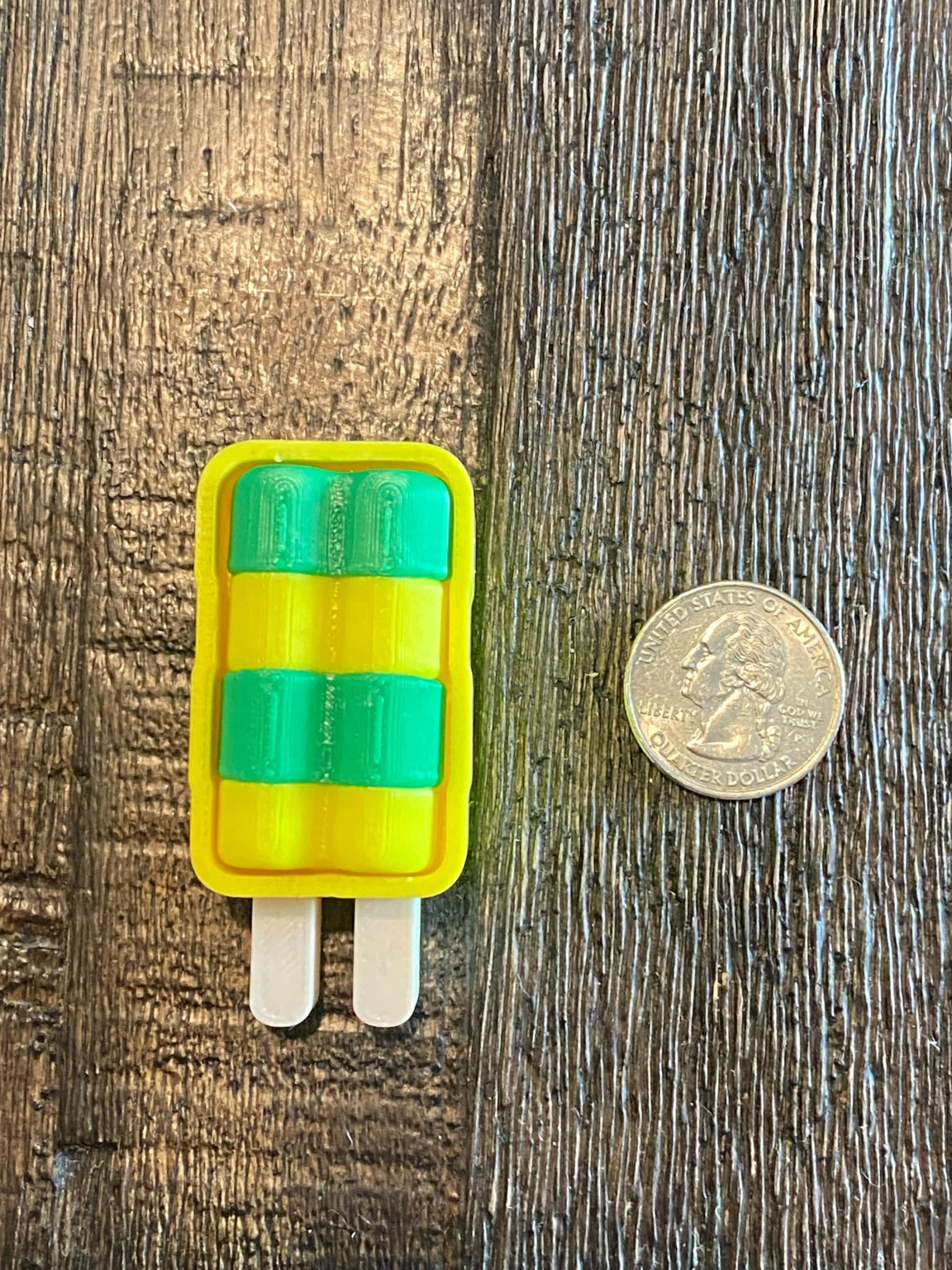 Summer Popsicle Fidget Clicker Keychain | 3D Printed Sensory Toy | Dessert Gift