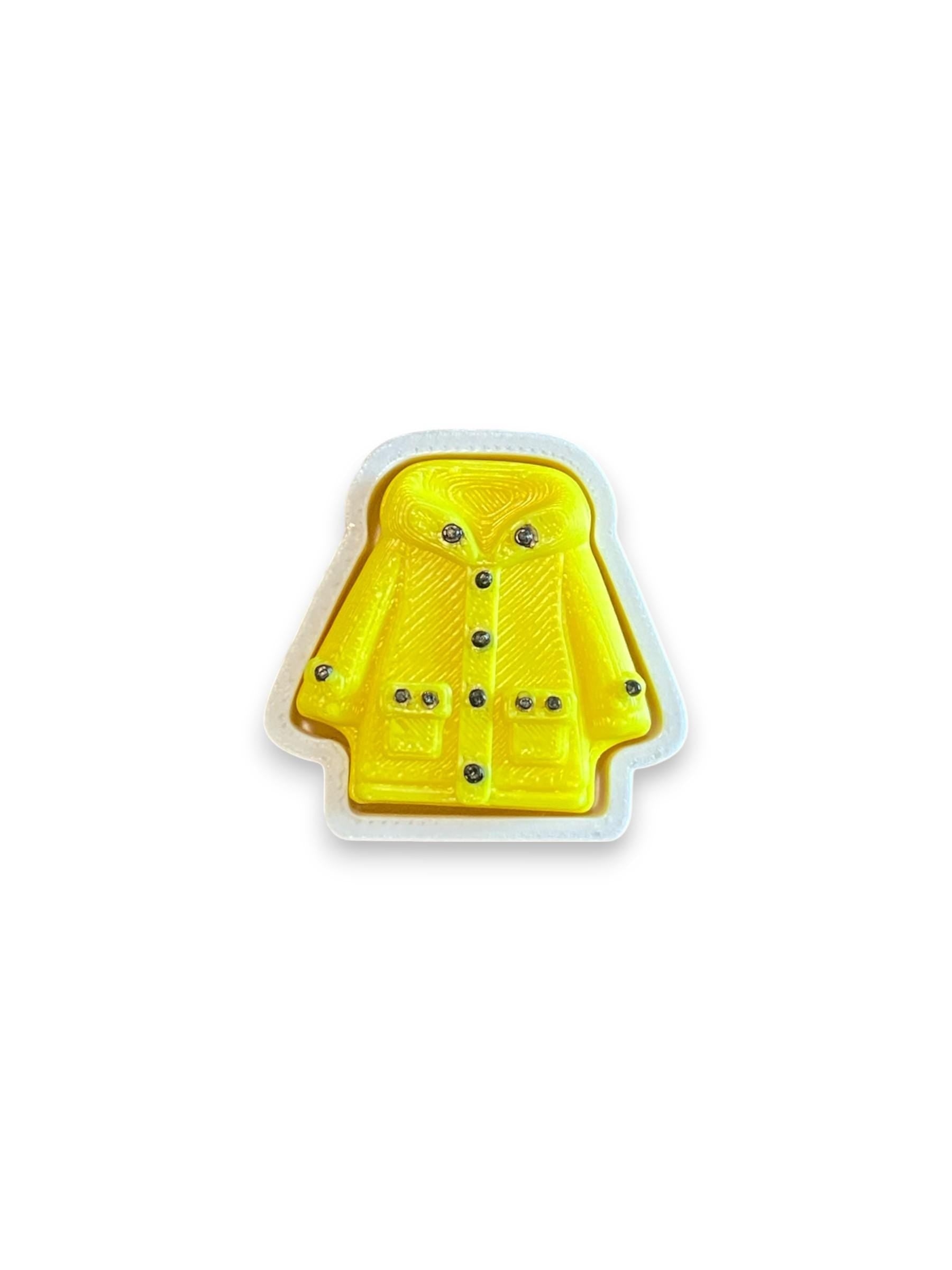 Rain Cloud Fidget Clicker Keychain | 3D Printed Sensory Toy | Cottagecore Gift