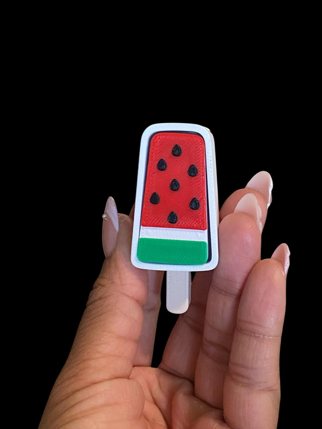 Summer Popsicle Fidget Clicker Keychain | 3D Printed Sensory Toy | Dessert Gift