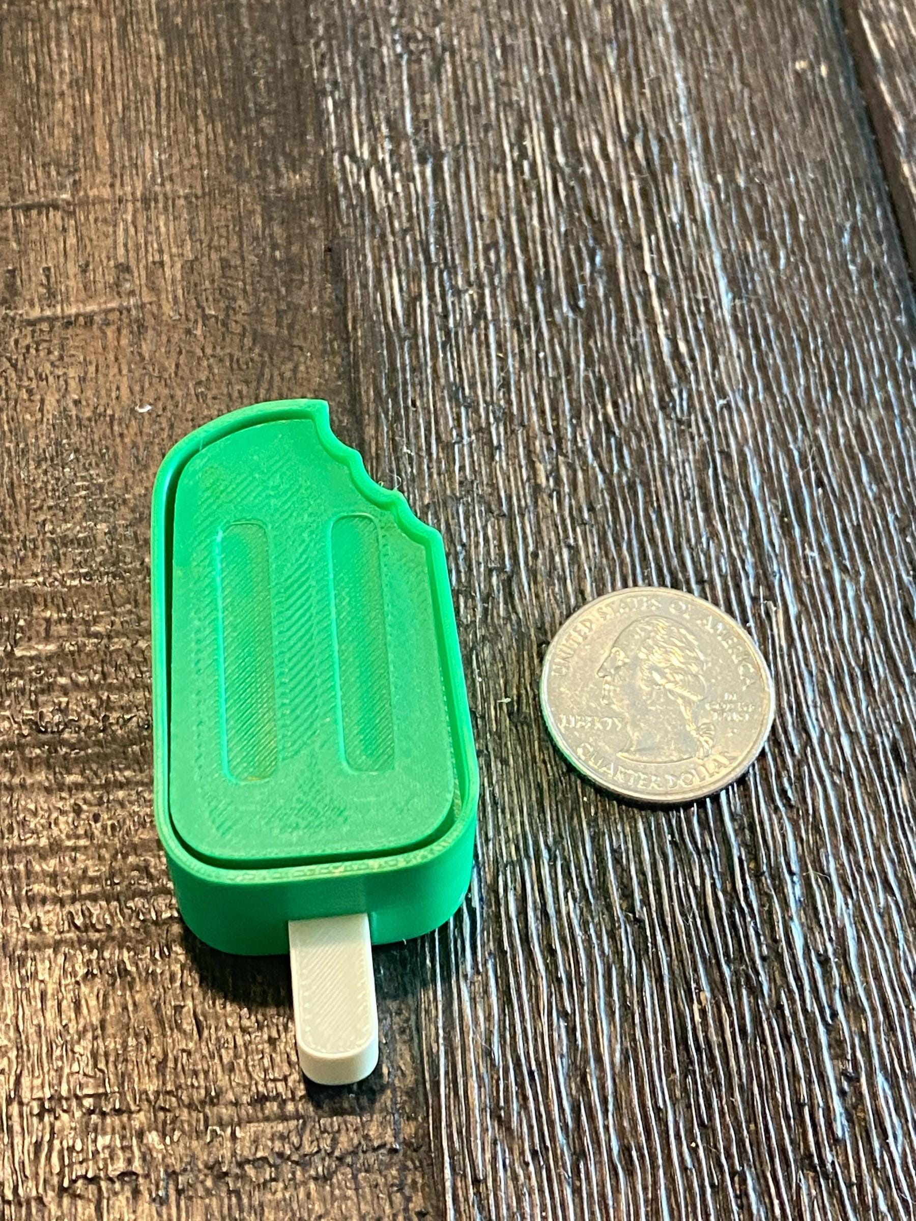 Summer Popsicle Fidget Clicker Keychain | 3D Printed Sensory Toy | Dessert Gift