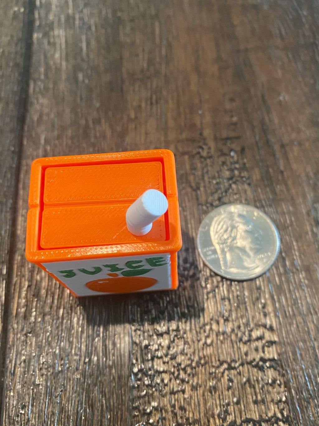 Apple & Orange Juice Box  Fidget Clicker | 3D Printed Sensory Toy | Kawaii Dessert Gift