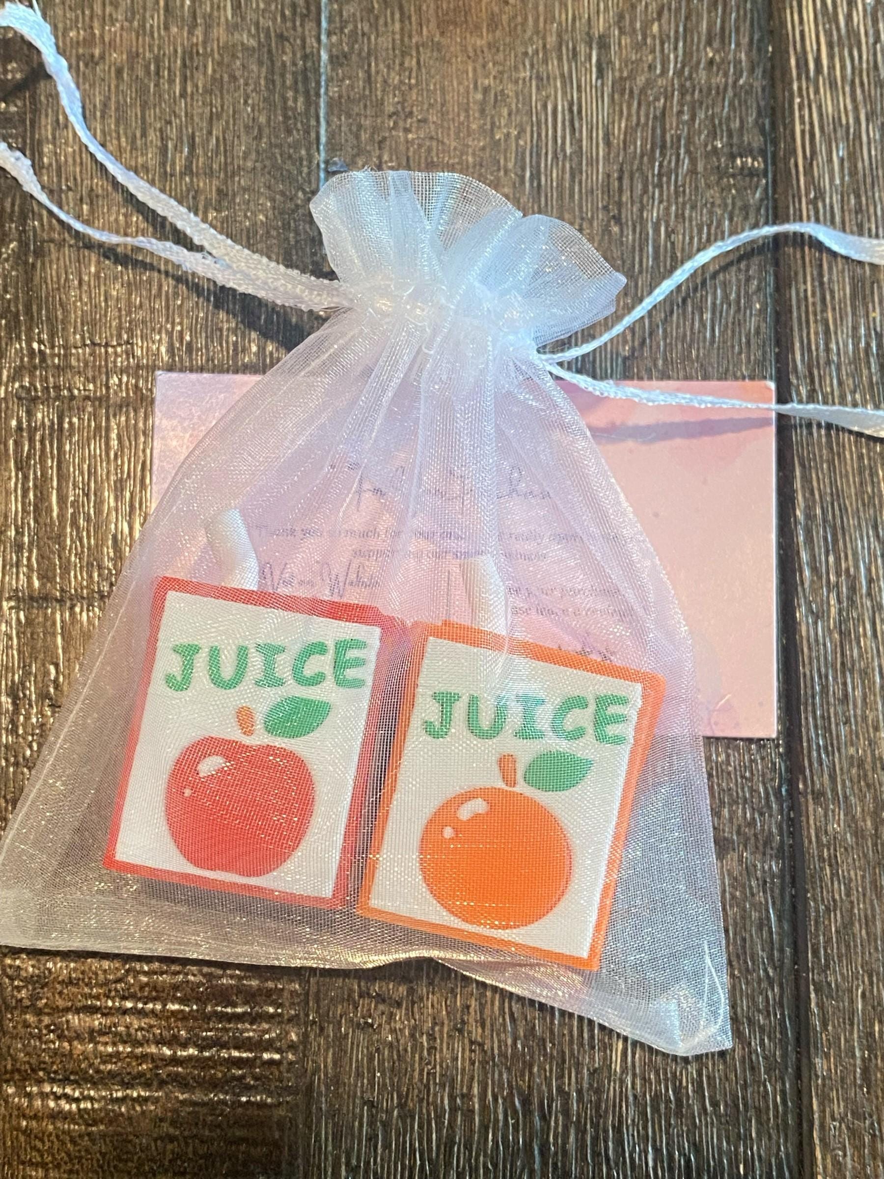 Apple & Orange Juice Box  Fidget Clicker | 3D Printed Sensory Toy | Kawaii Dessert Gift