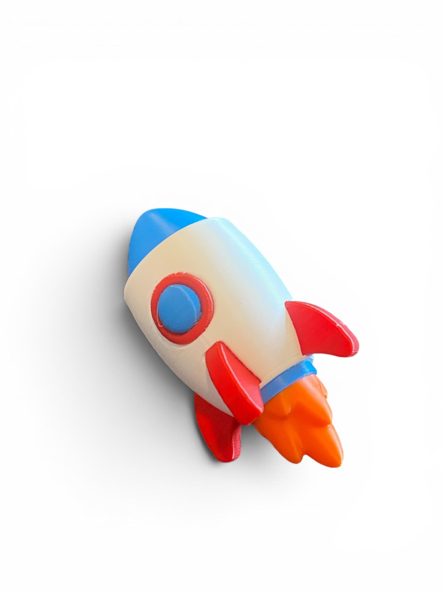 Spaceship Fidget Clicker Keychain | 3D Printed Sensory Toy | Space Lover Gift
