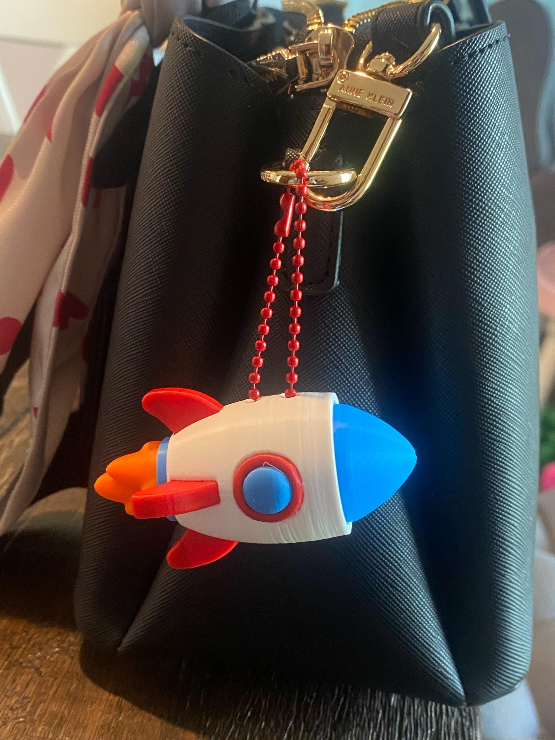 Spaceship Fidget Clicker Keychain | 3D Printed Sensory Toy | Space Lover Gift