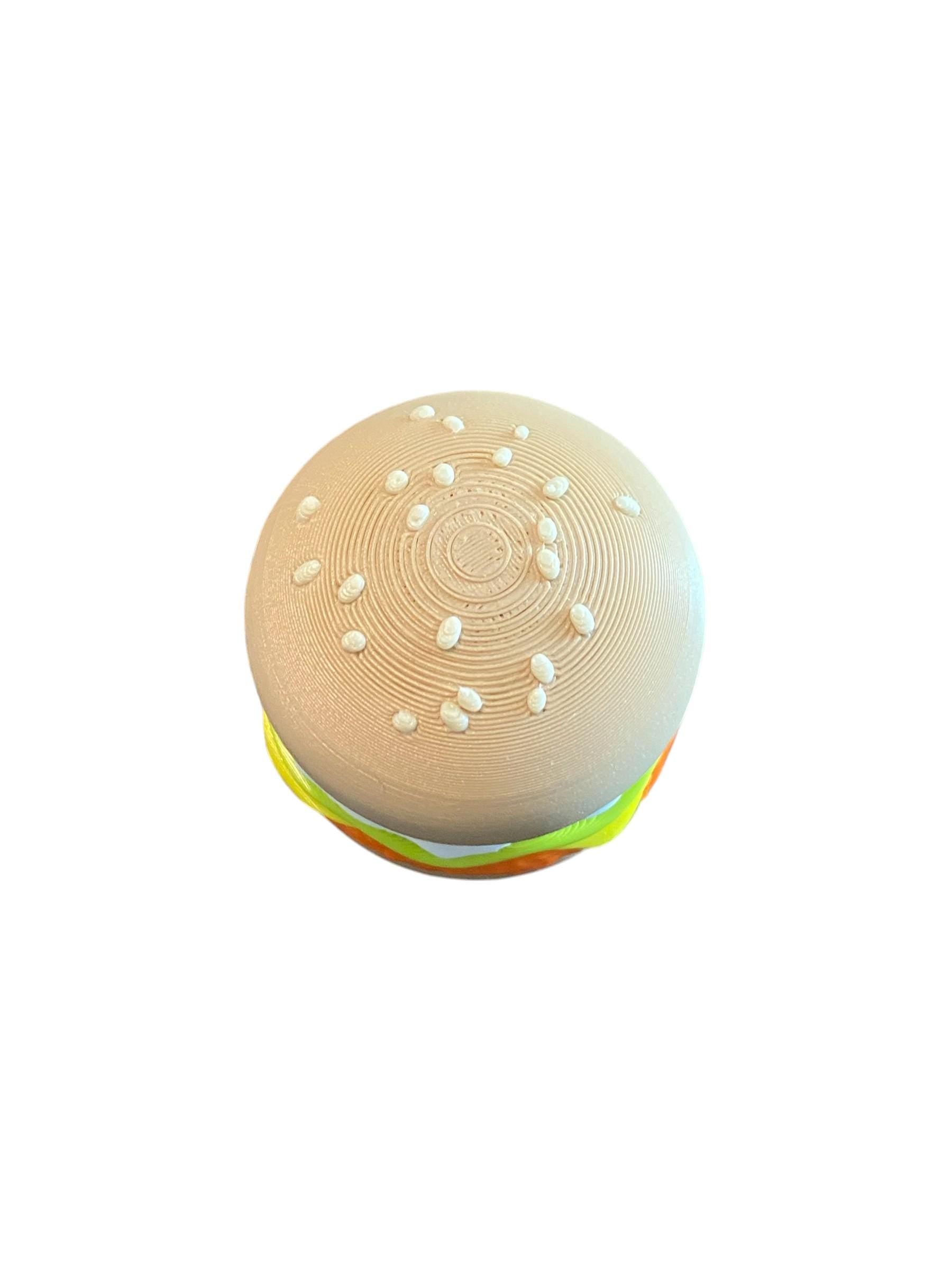 Spicy Chicken Sandwich Delux Fidget Clicker Keychain | 3D Printed Sensory Toy | Cottagecore Gift