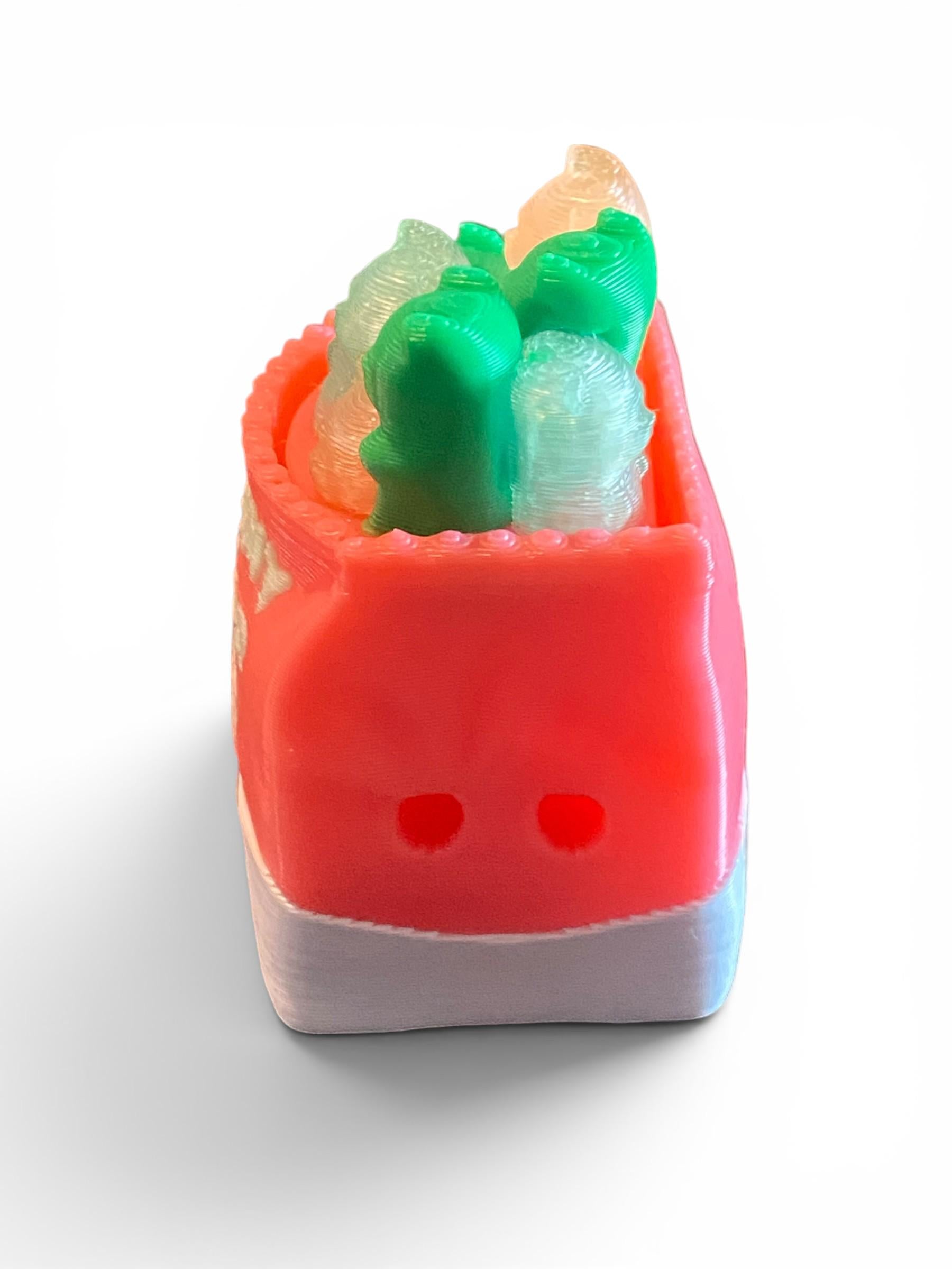 Bag of Gummy Bears Fidget Clicker Keychain | 3D Printed Sensory Toy | Candy Gift