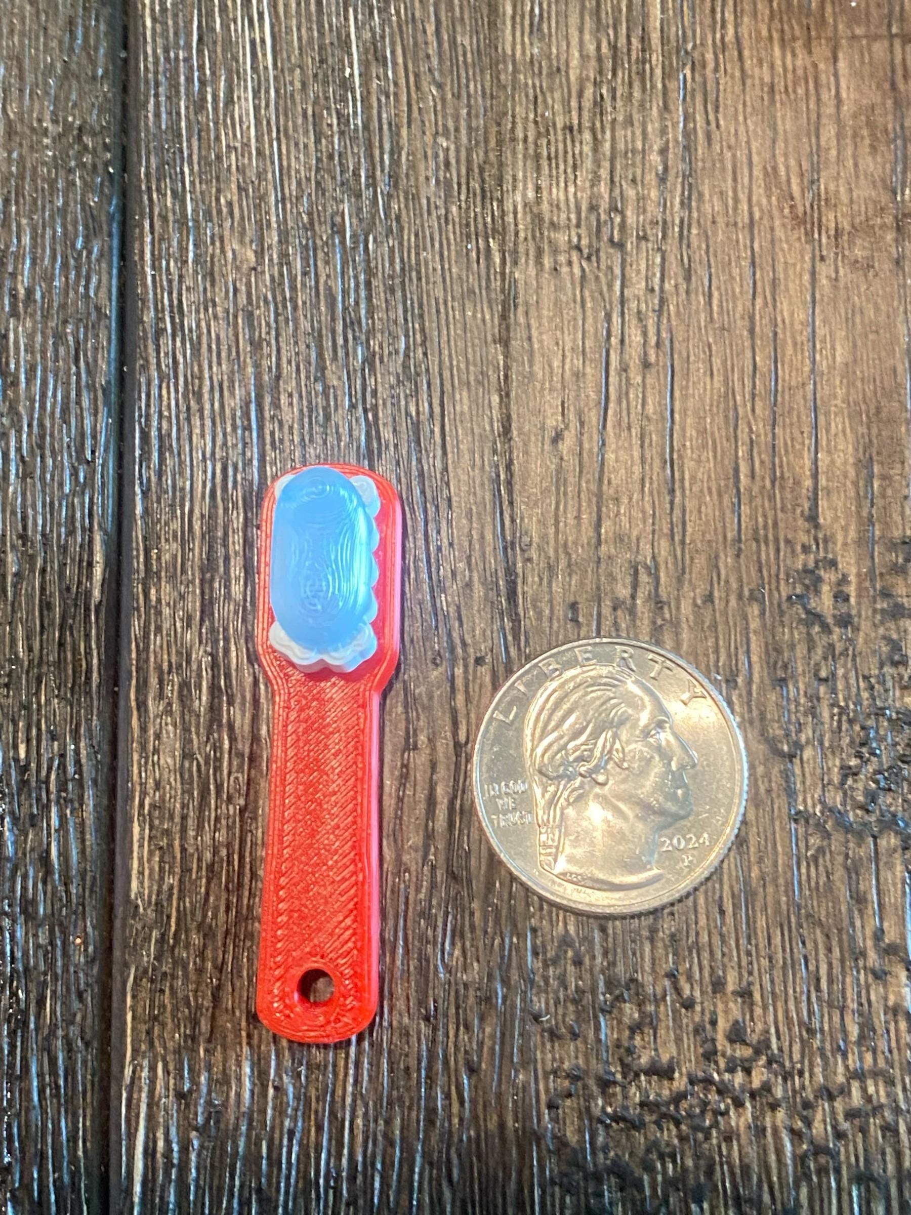 Molar & Toothbrush Fidget Clicker Keychain | 3D Printed Sensory Toy | Dental Gift