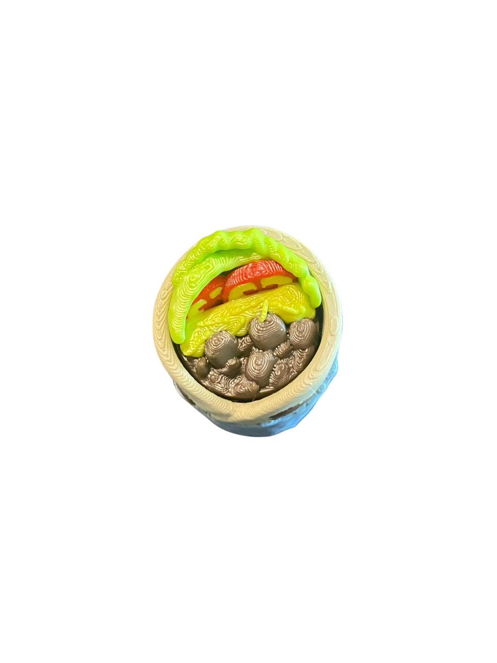 Burrito Fidget Clicker Keychain | 3D Printed Sensory Toy | Foodie Gift