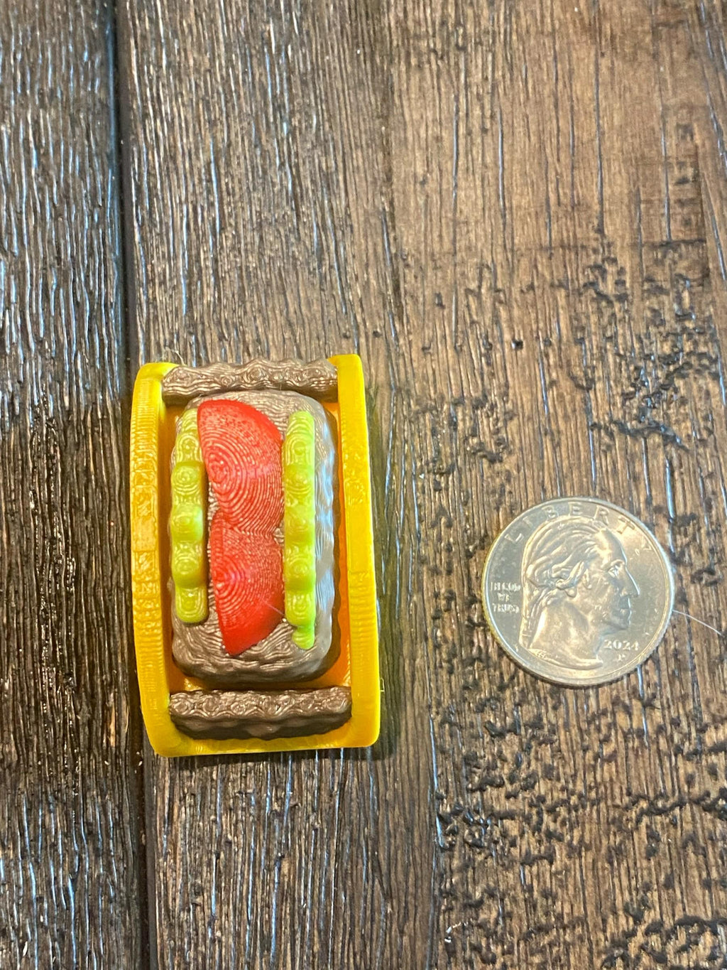 Taco Fidget Clicker Keychain | 3D Printed Sensory Toy | Cute Foodie Gift