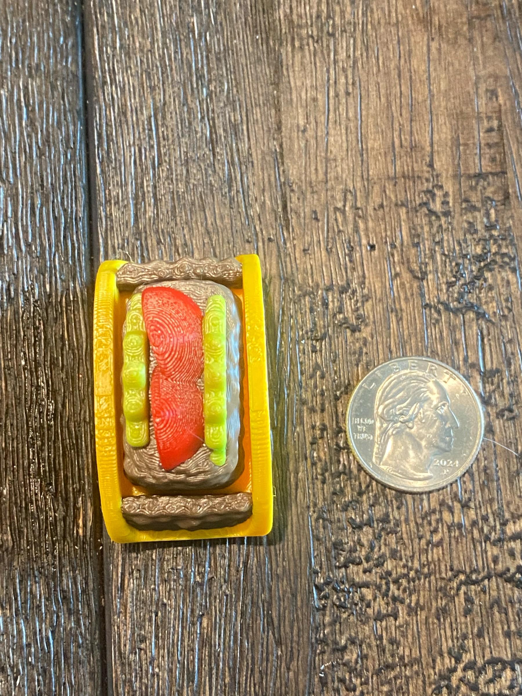 Taco Fidget Clicker Keychain | 3D Printed Sensory Toy | Cute Foodie Gift