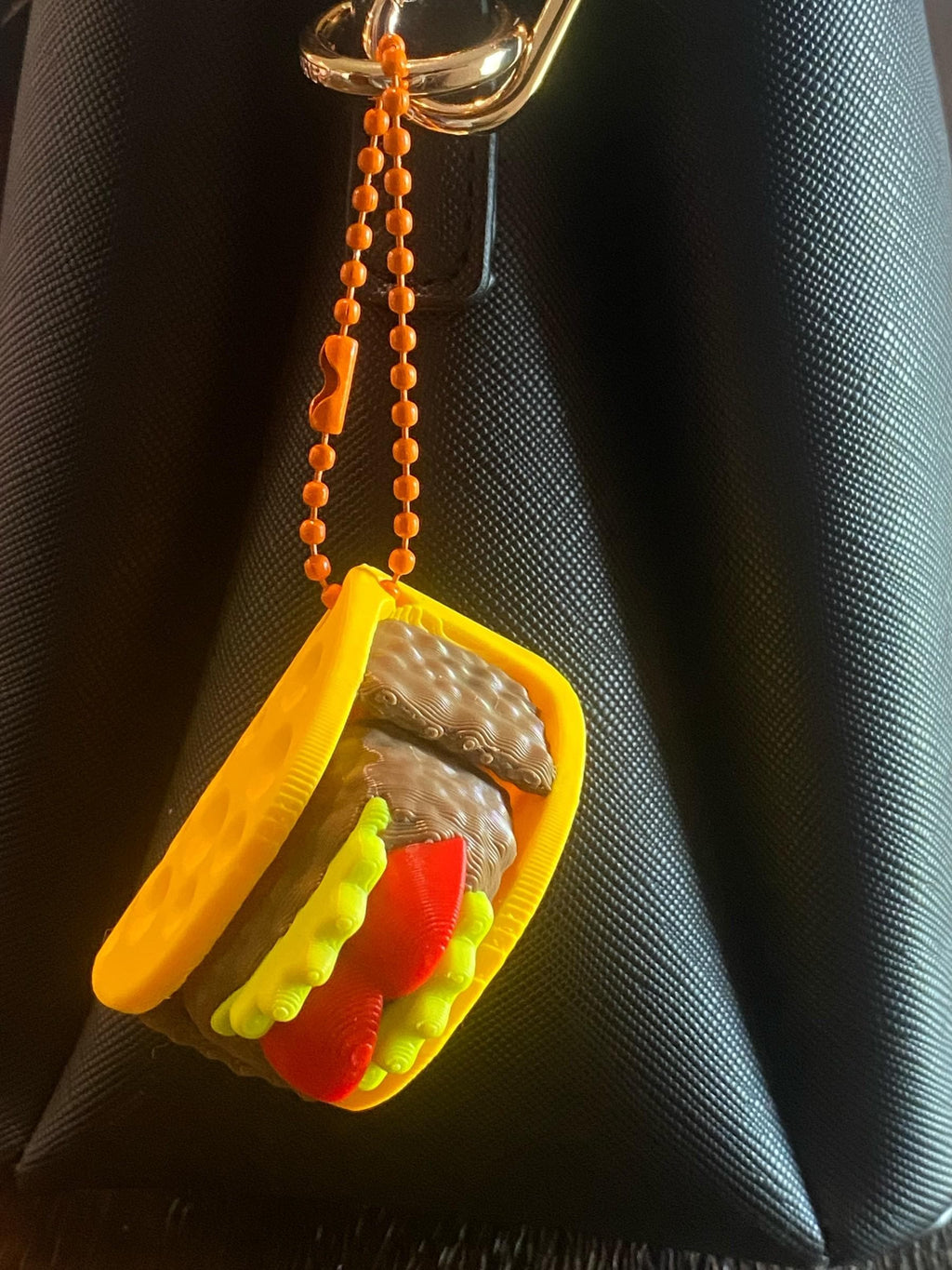 Taco Fidget Clicker Keychain | 3D Printed Sensory Toy | Cute Foodie Gift